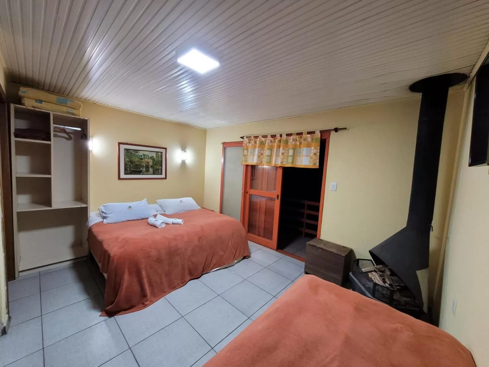 Bed in Pousada da Chacara