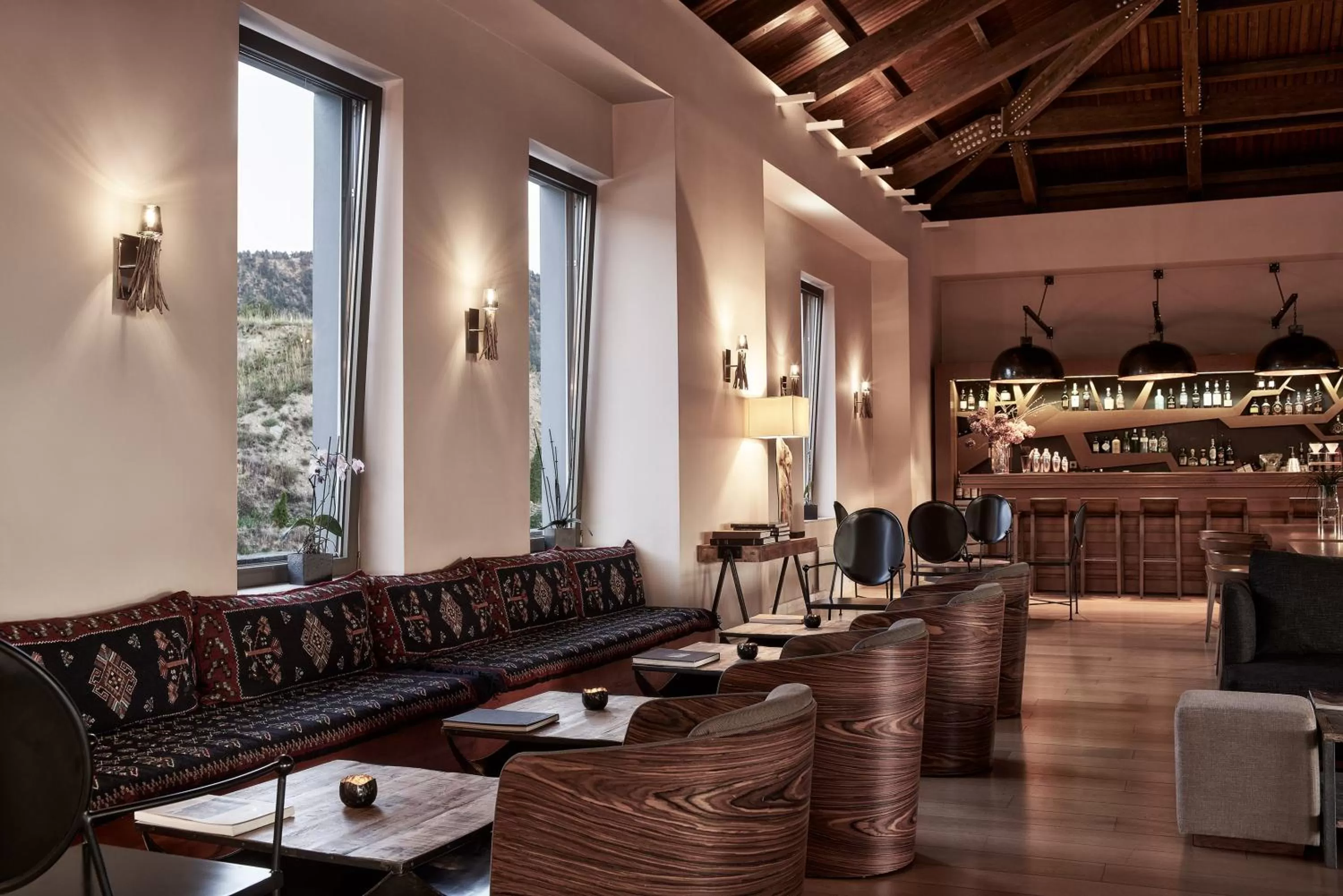 Lounge or bar in Grand Forest Metsovo - Leading Hotels of the World