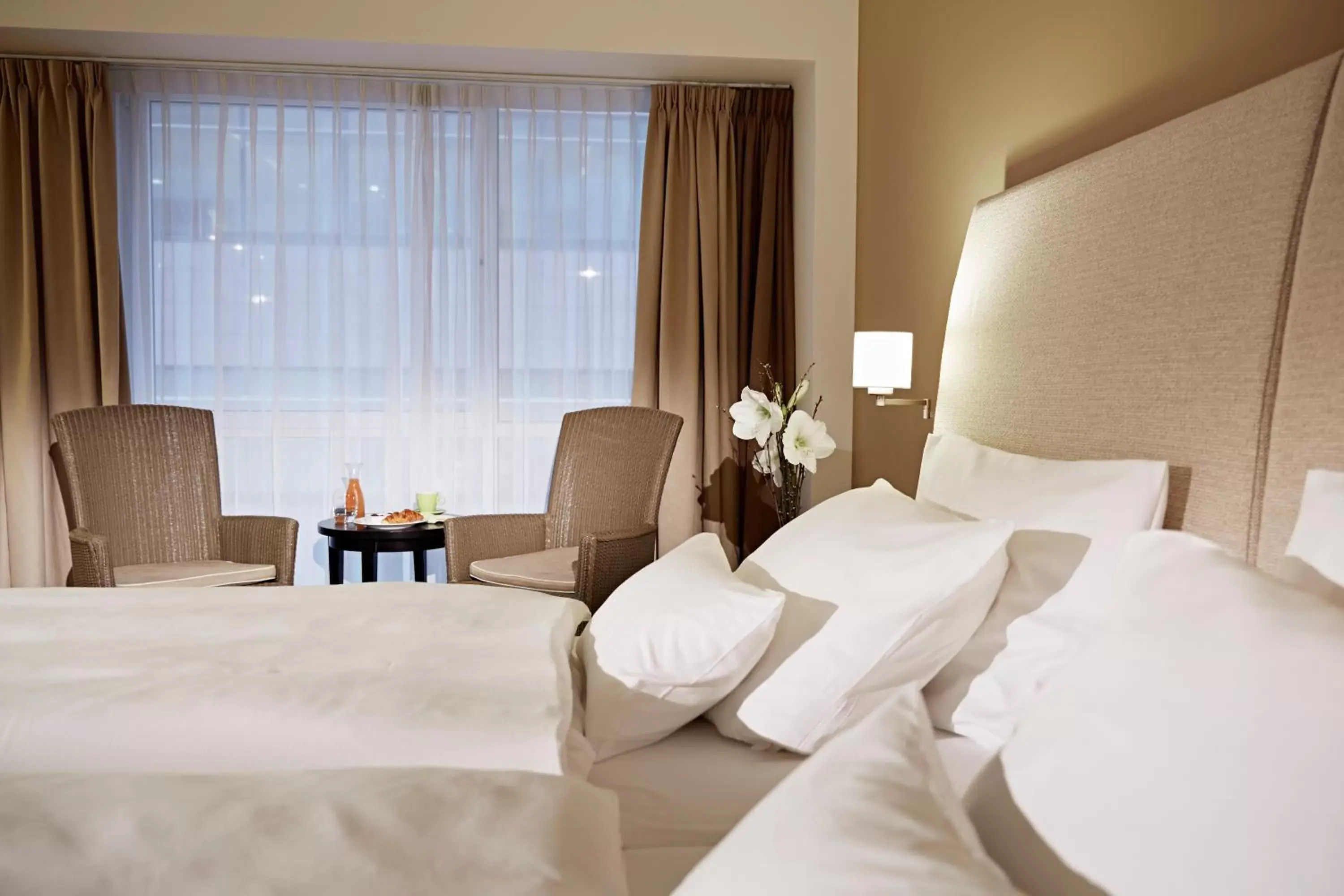 Bed in Lindner Hotel Antwerp, part of JdV by Hyatt