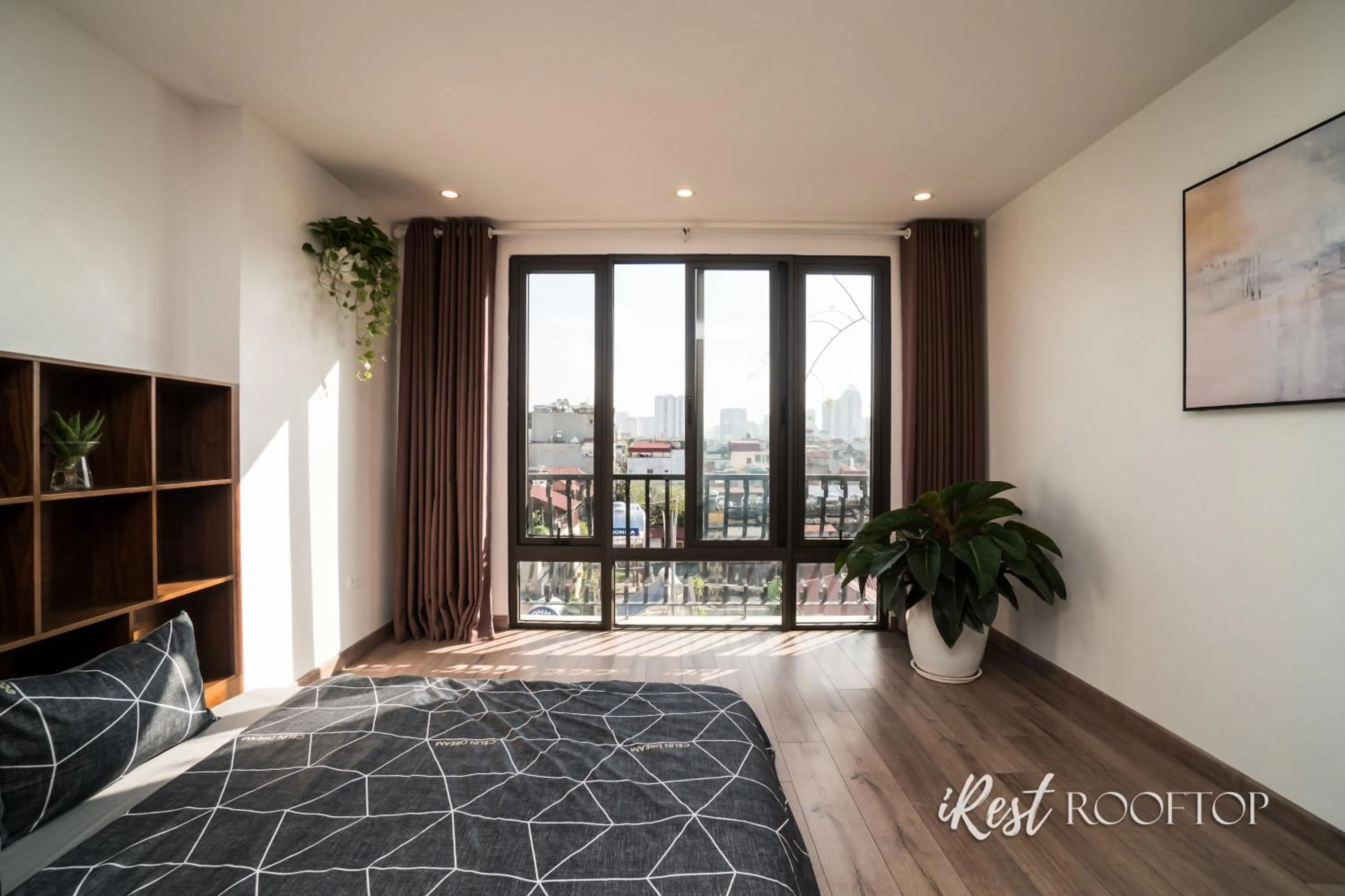 Bed in Irest Apartment