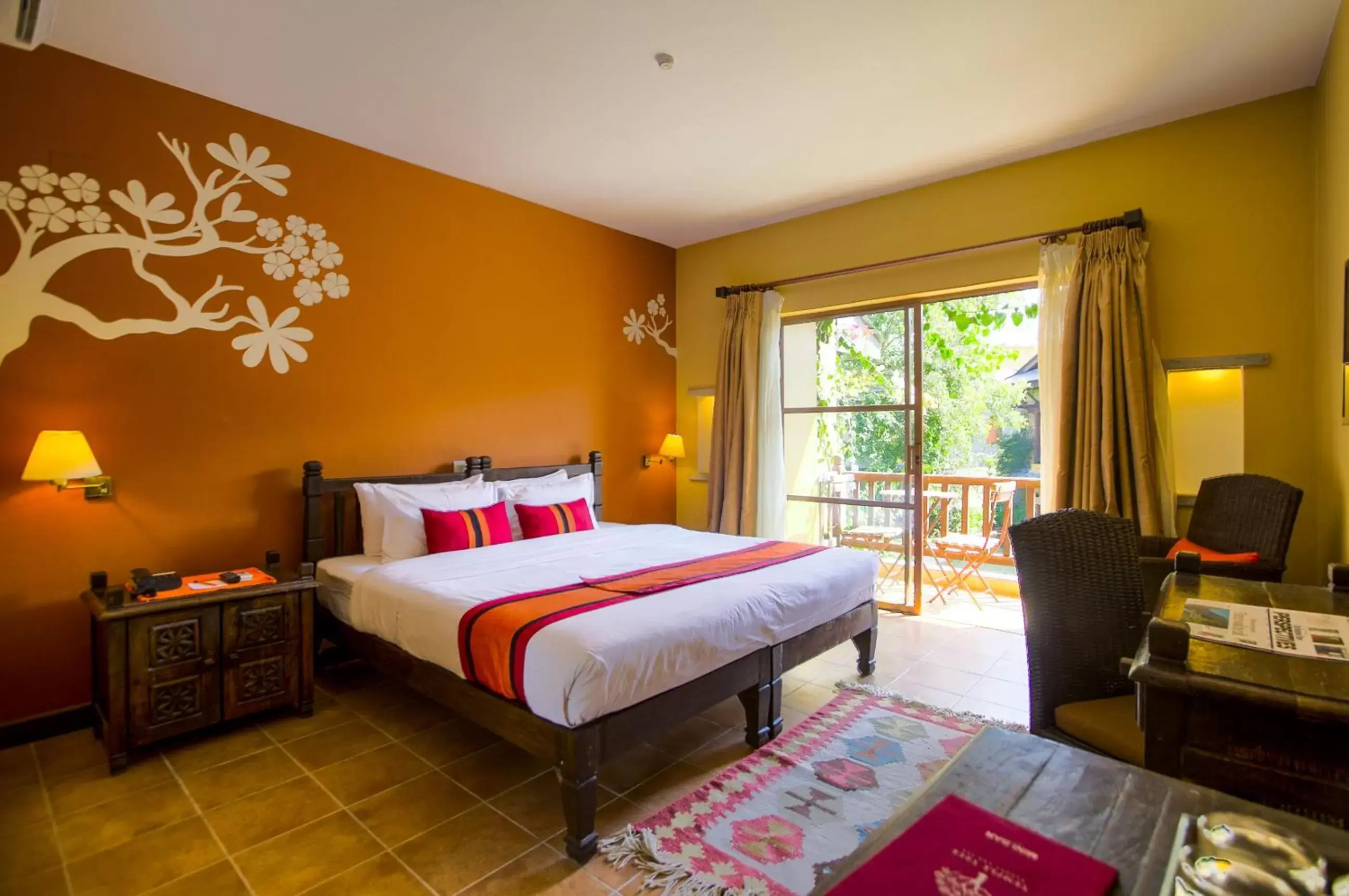 Bed in Temple Tree Resort & Spa Bed in Temple Tree Resort & Spa