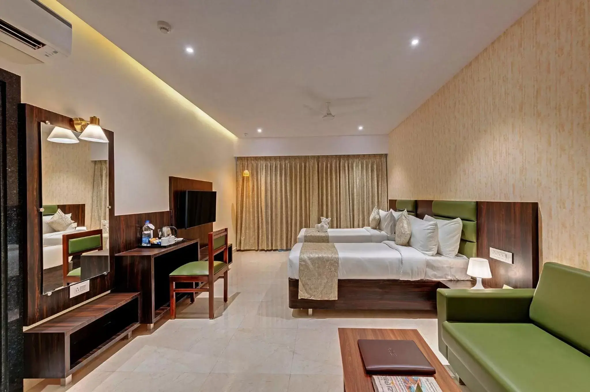 Bedroom, Bed in Guruprerna Beacon Resort, Dwarka Bedroom, Bed in Guruprerna Beacon Resort, Dwarka