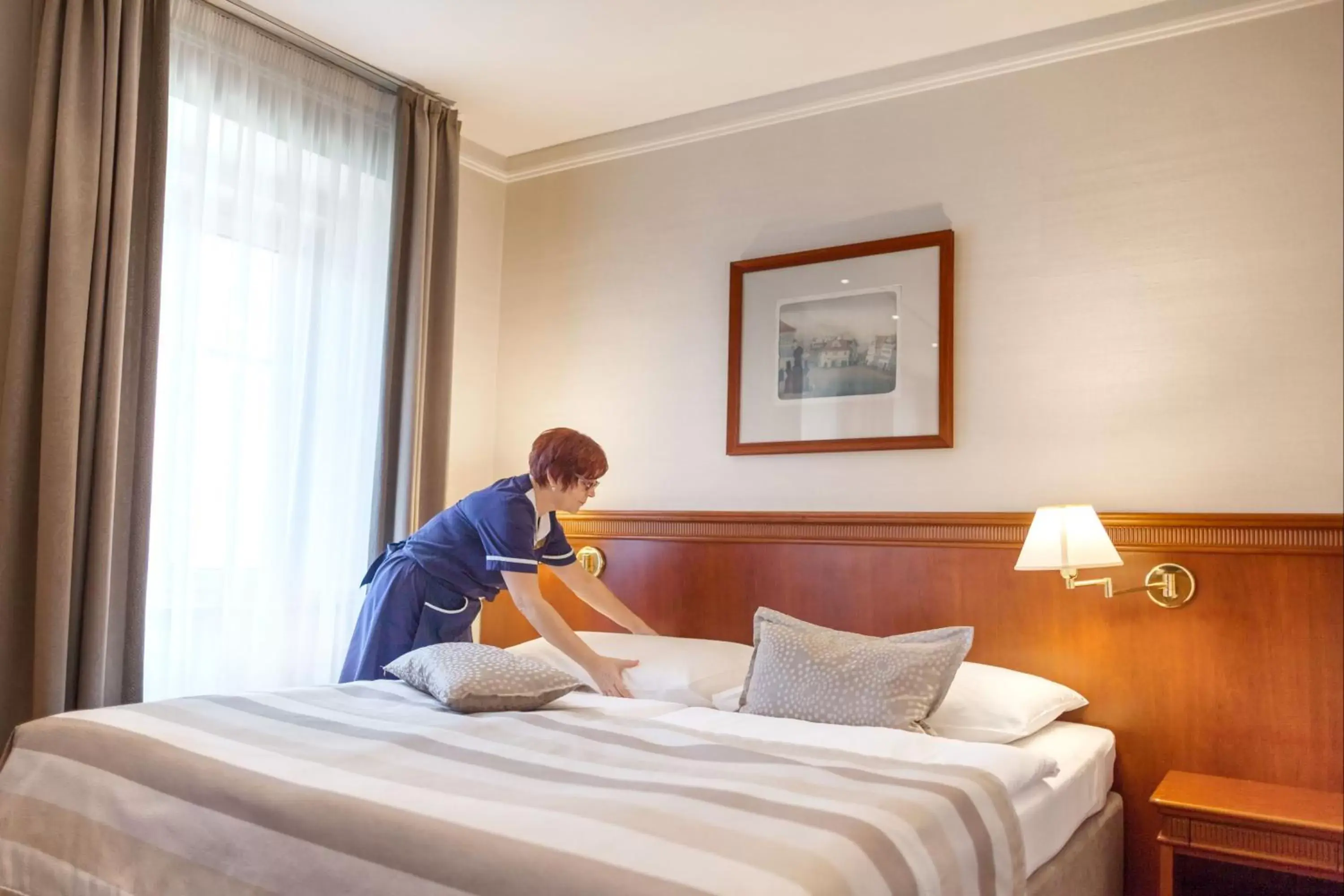 Staff, Bed in Adria Hotel Prague Staff, Bed in Adria Hotel Prague