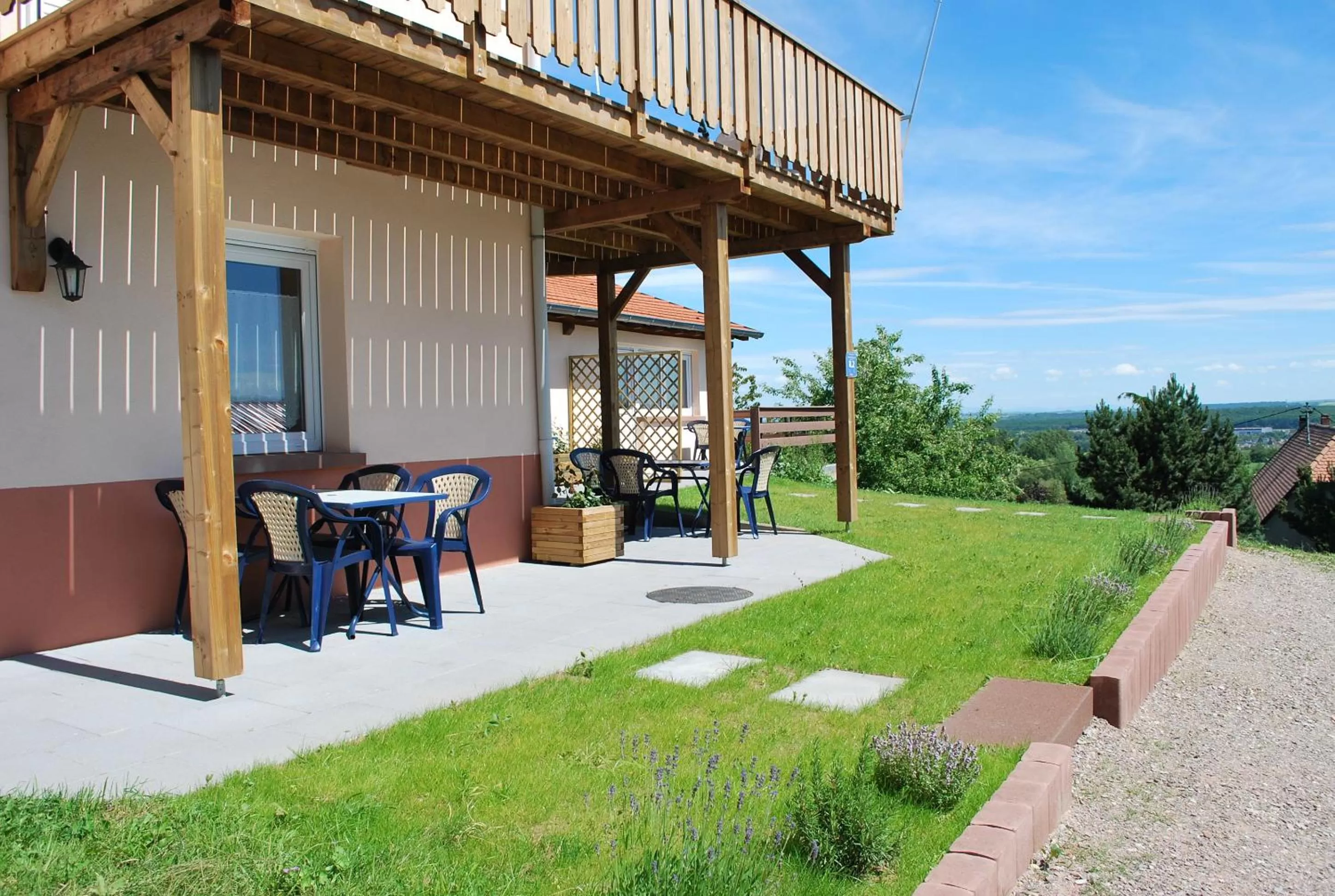 Balcony/Terrace in Chambres d'hôtes Les vignes