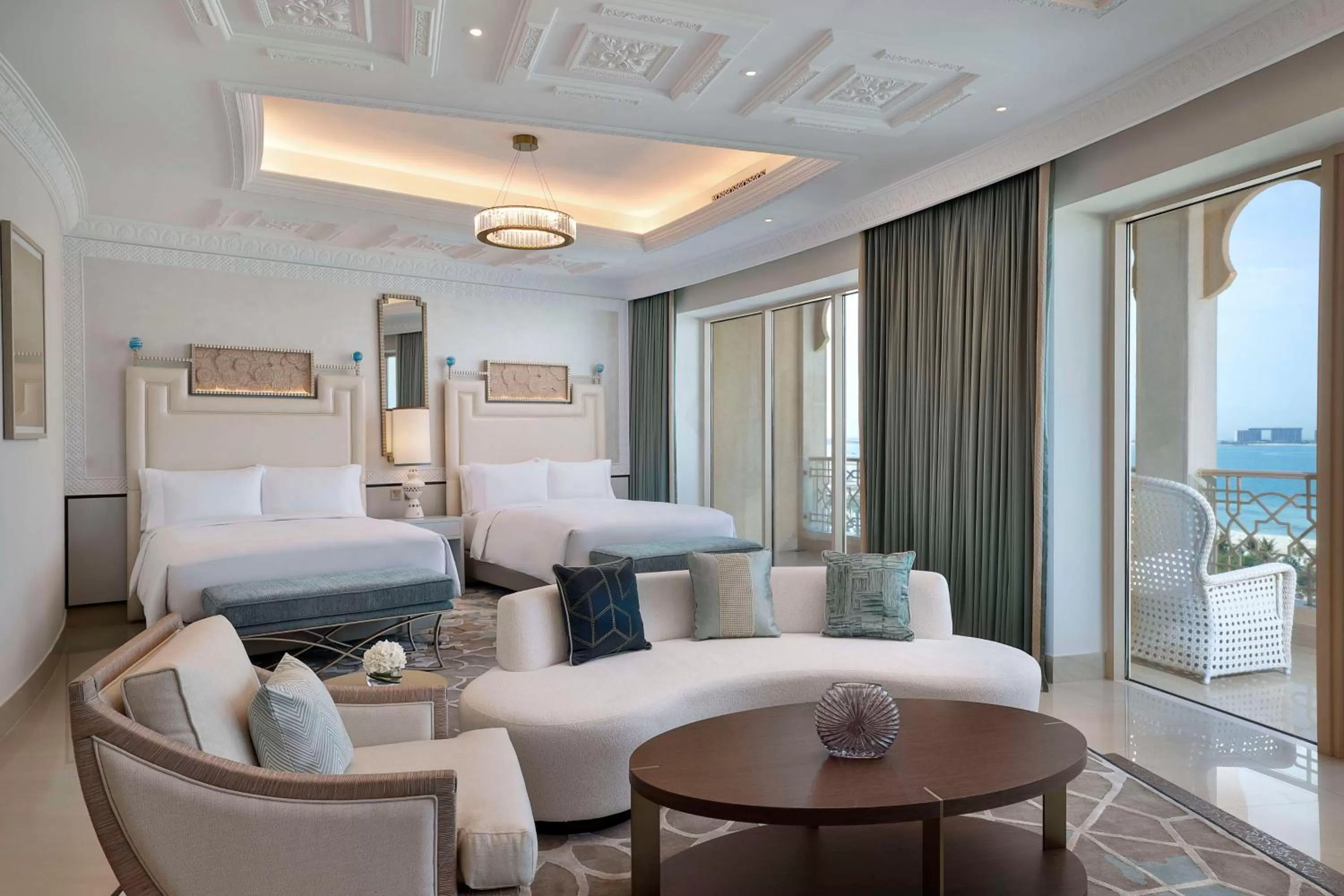 Living room, Bed in Waldorf Astoria Ras Al Khaimah