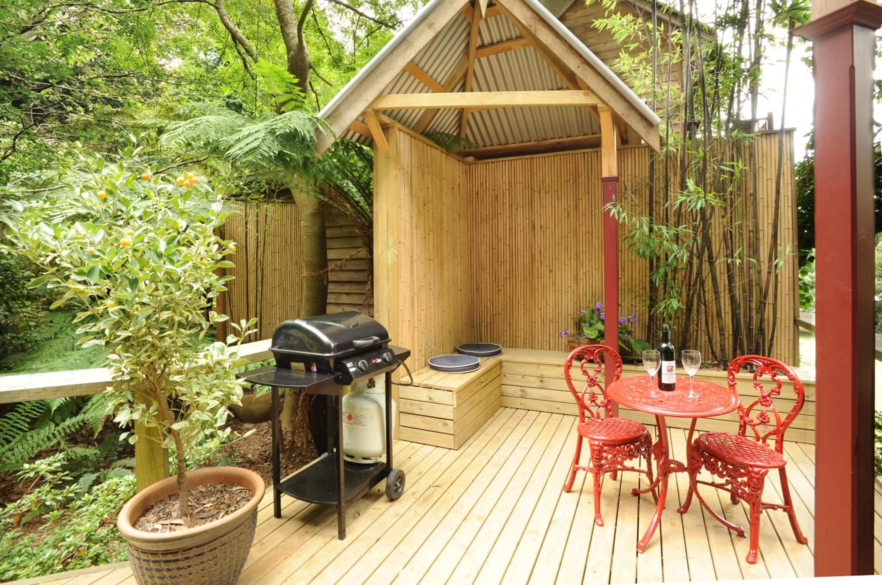 Balcony/Terrace in Arcadia Cottages