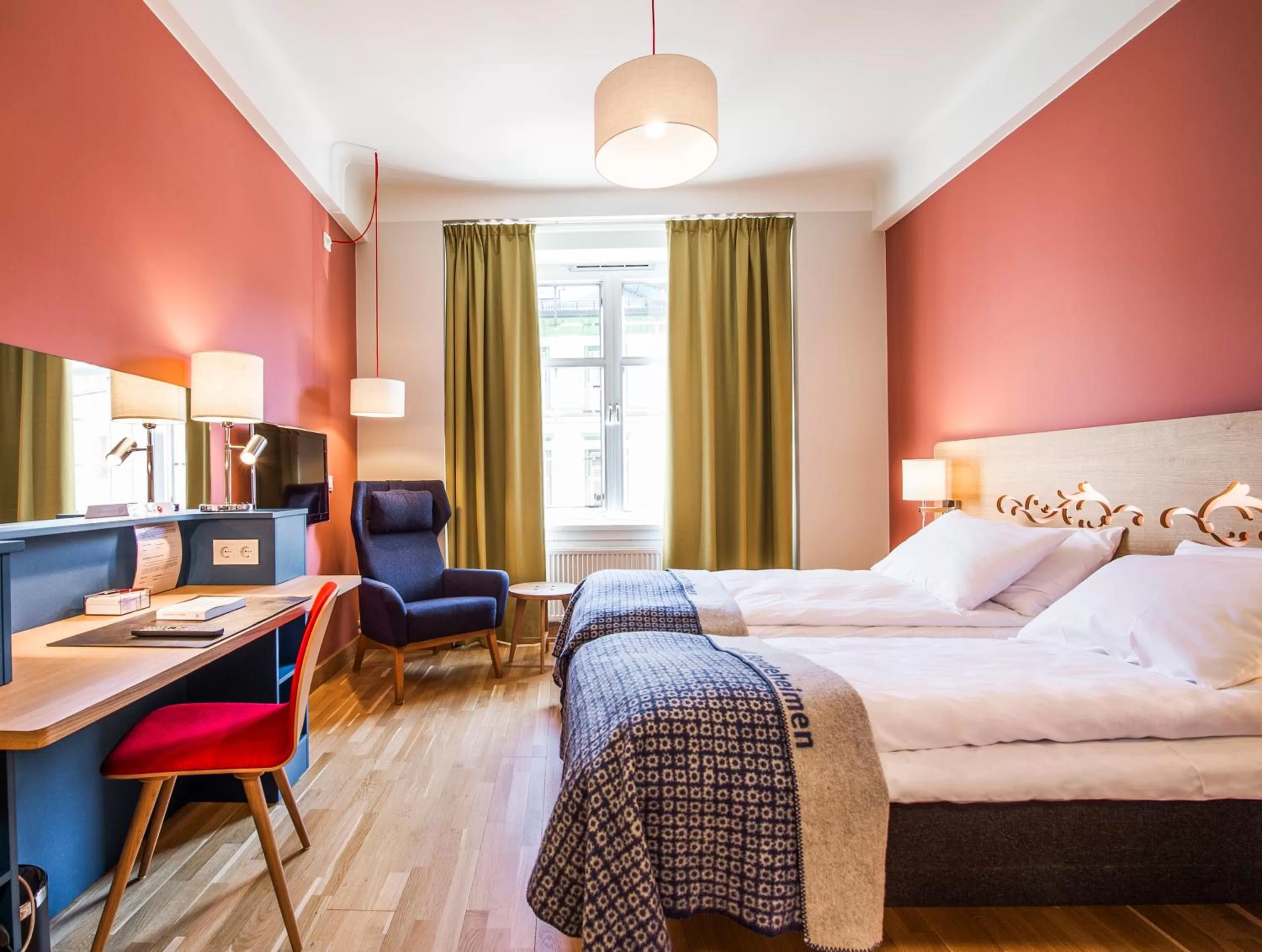 Bedroom, Bed in Hotell Bondeheimen