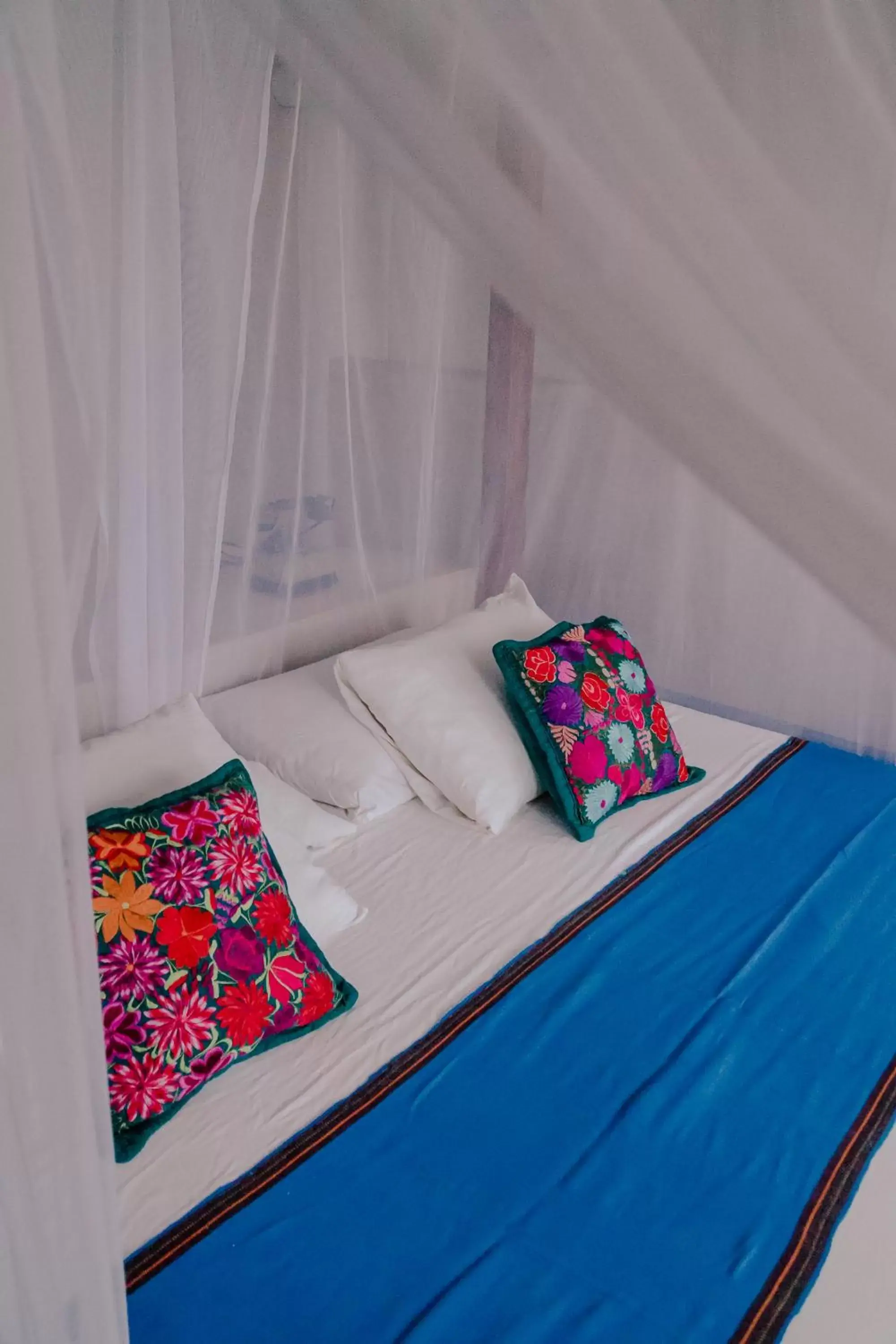 Decorative detail, Bed in Posada Lamar Tulum Beach Front and Pool