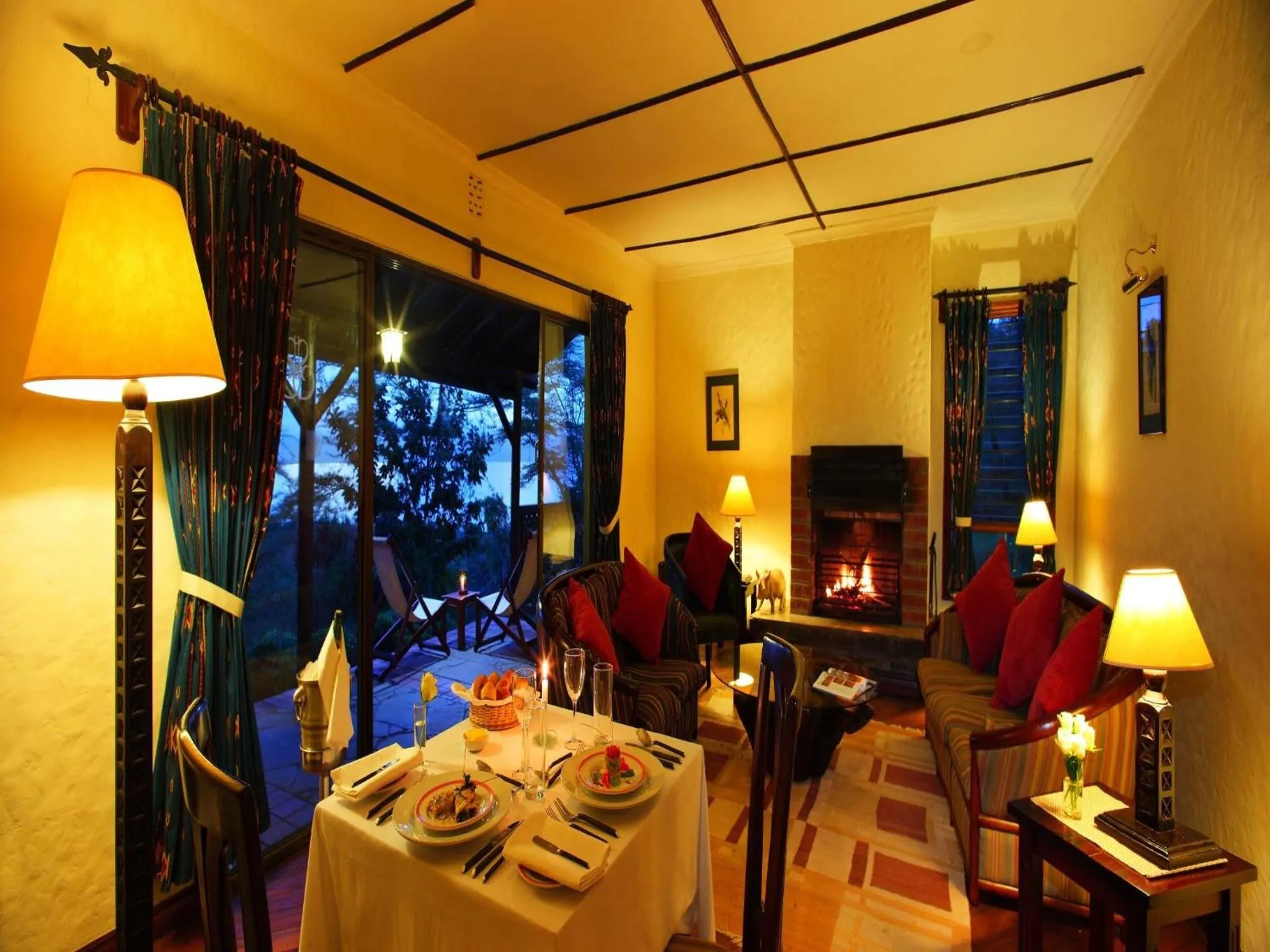 Living room in Sarova Lion Hill Game Lodge