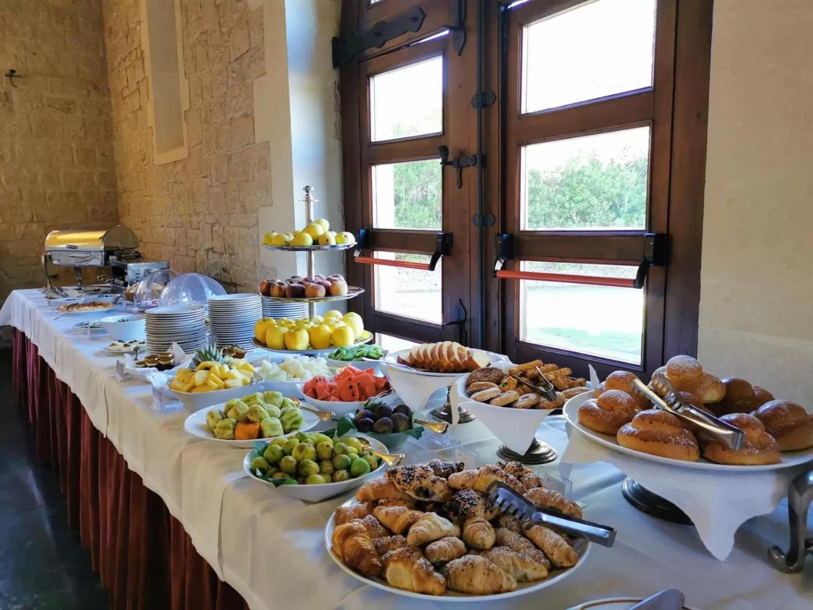 Buffet breakfast in Eremo Della Giubiliana