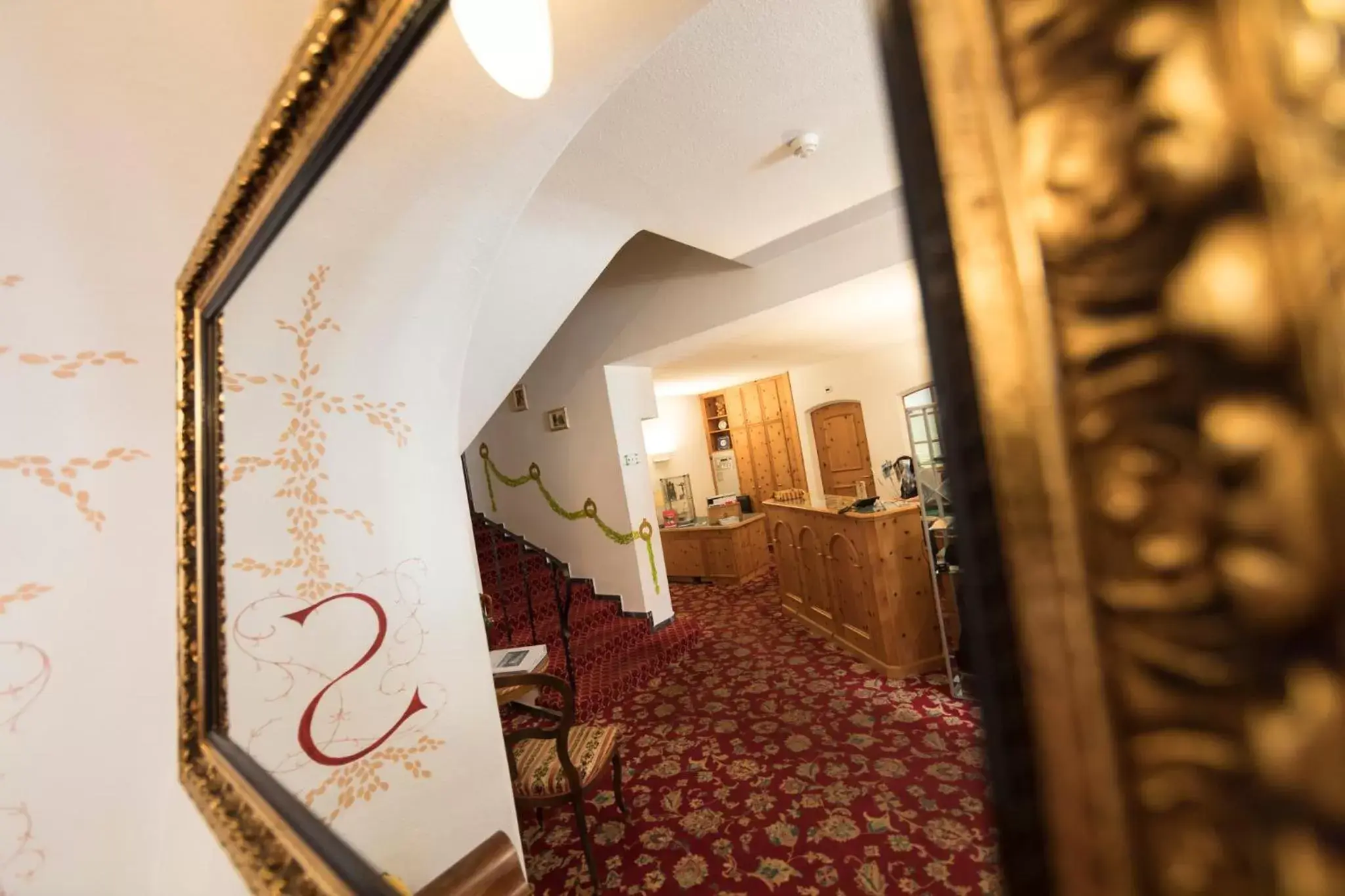 Lobby or reception in Hotel Bernina