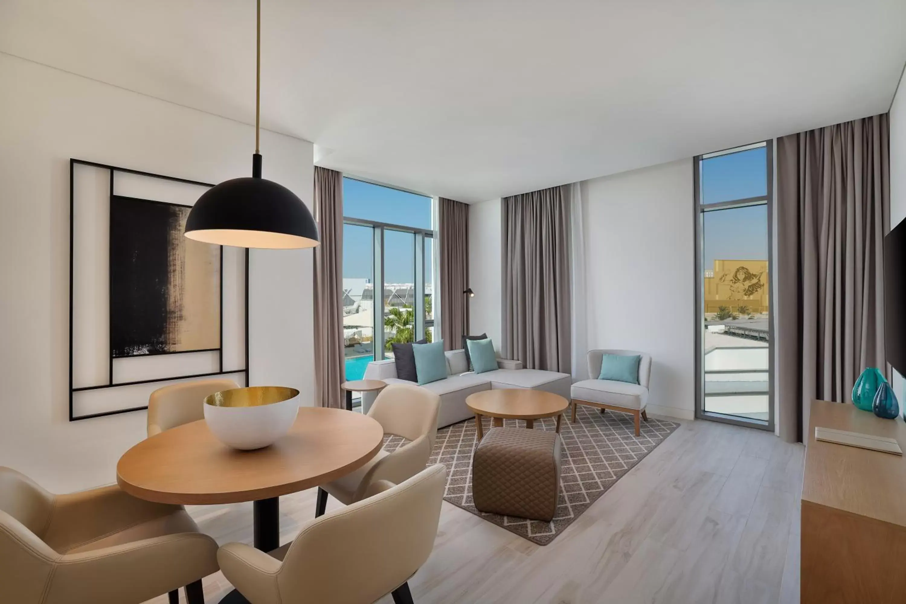 Living room, Seating Area in Doubletree By Hilton Abu Dhabi Yas Island Residences