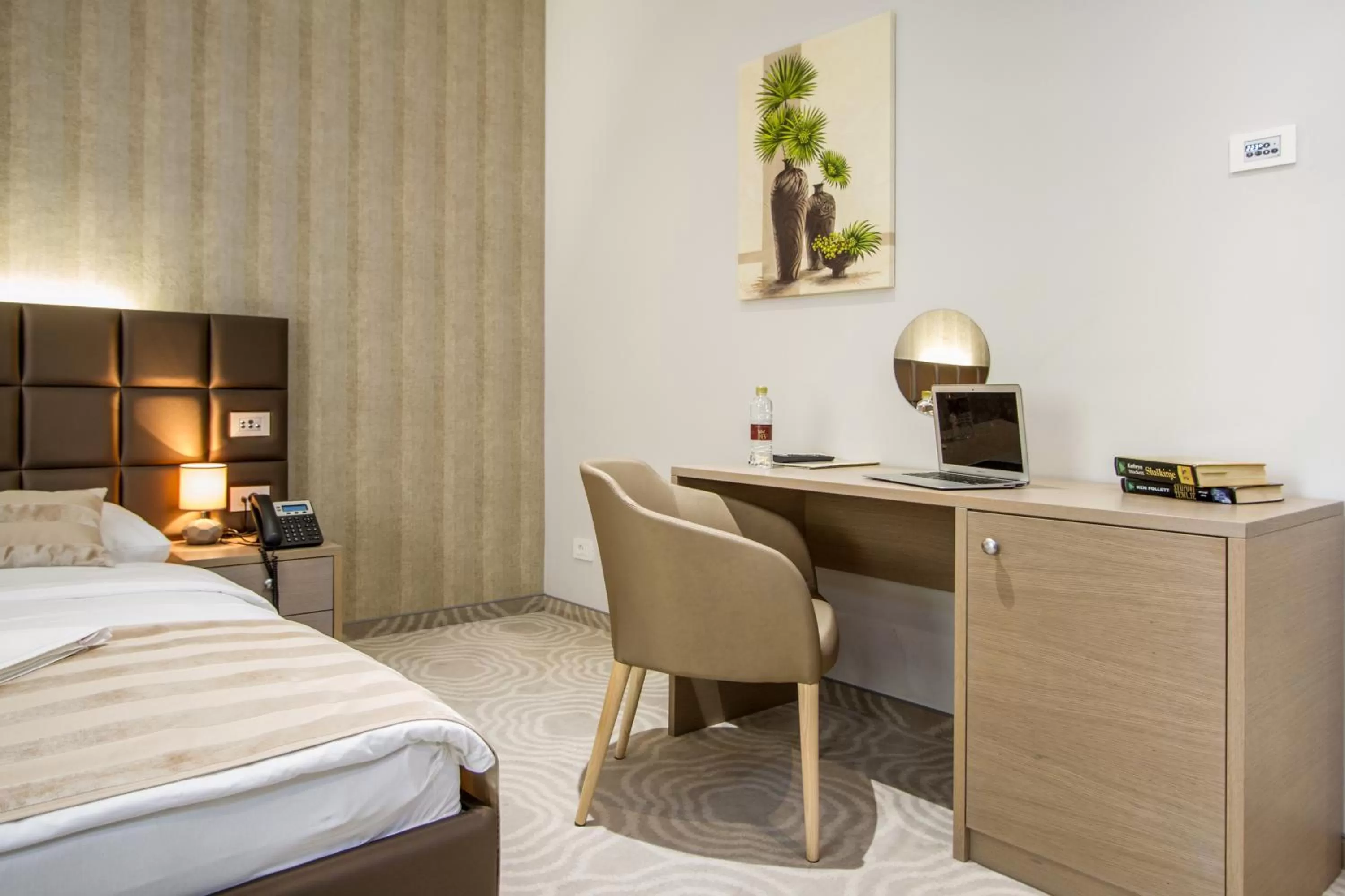 Seating area, Bed in Royal Airport Hotel