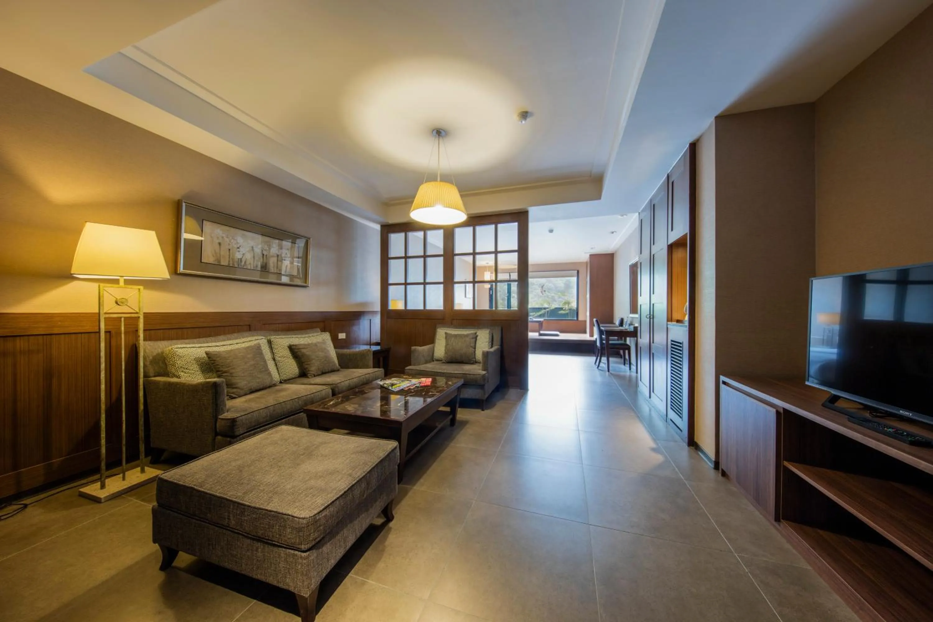 Seating area in Great Roots Forestry Spa Resort