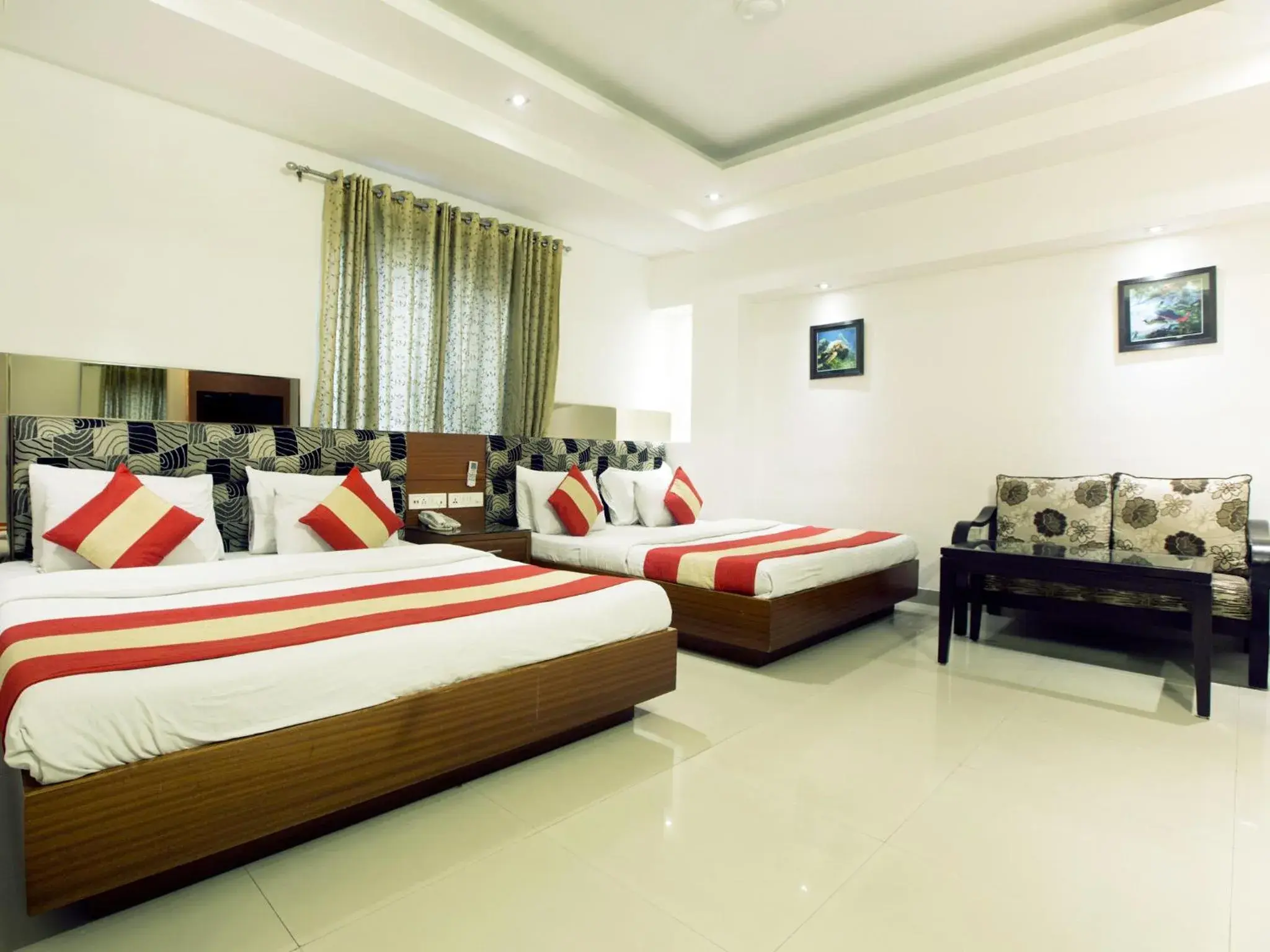 Bedroom, Room Photo in Hotel Krishna Deluxe-By RCG Hotels