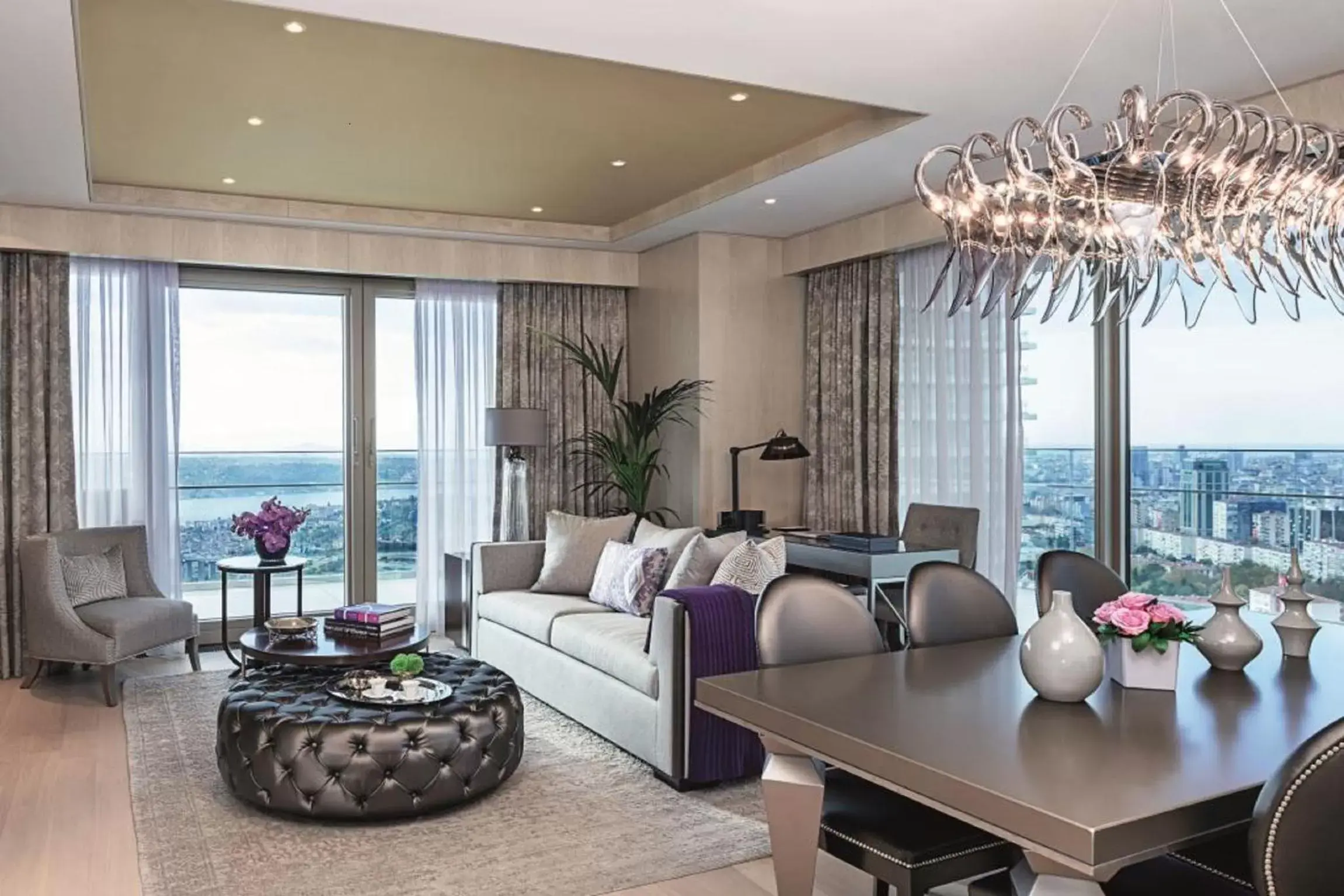 Living room, Sea View in Raffles Istanbul