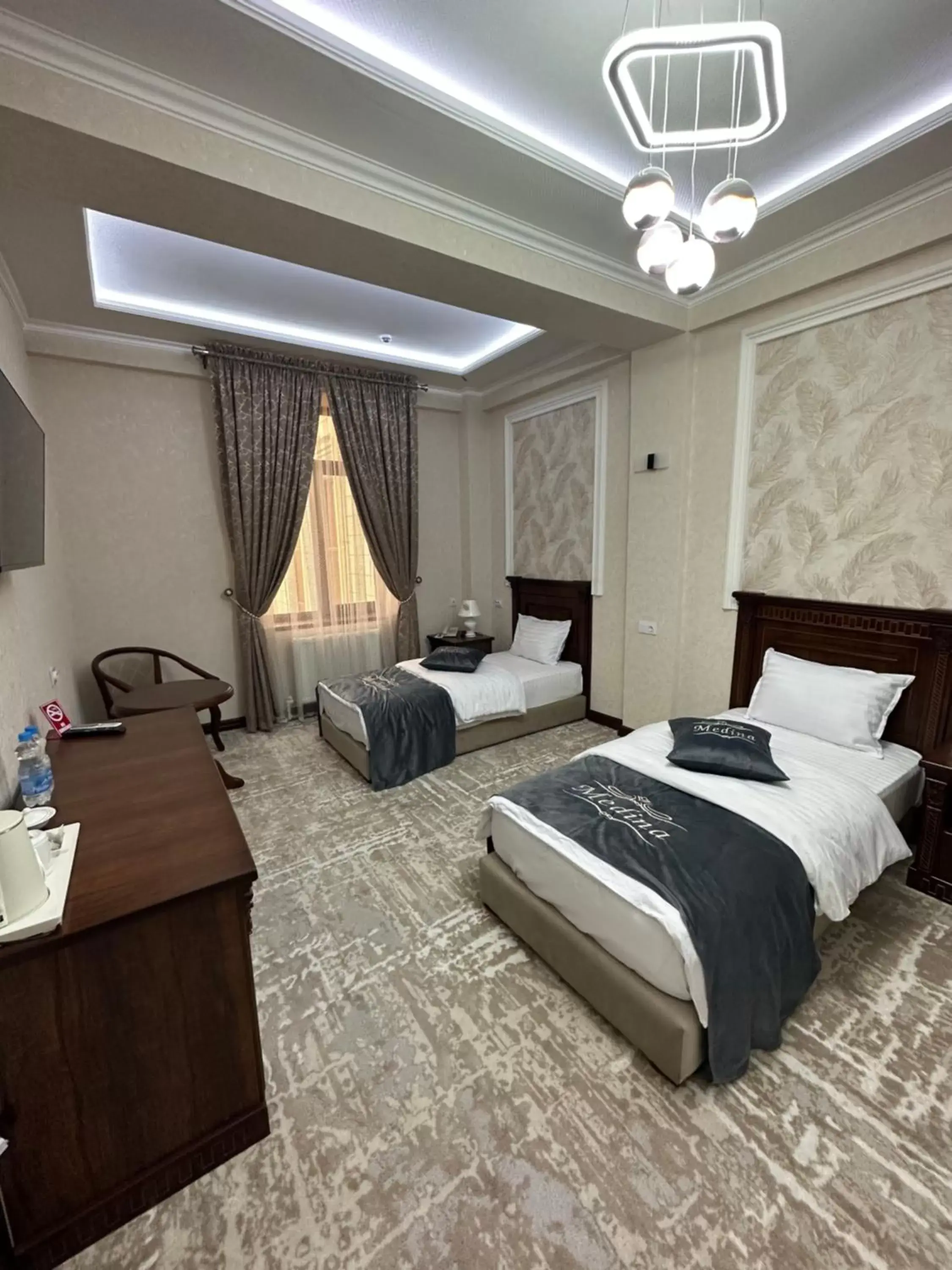 Bed in Medina Hotel Samarkand