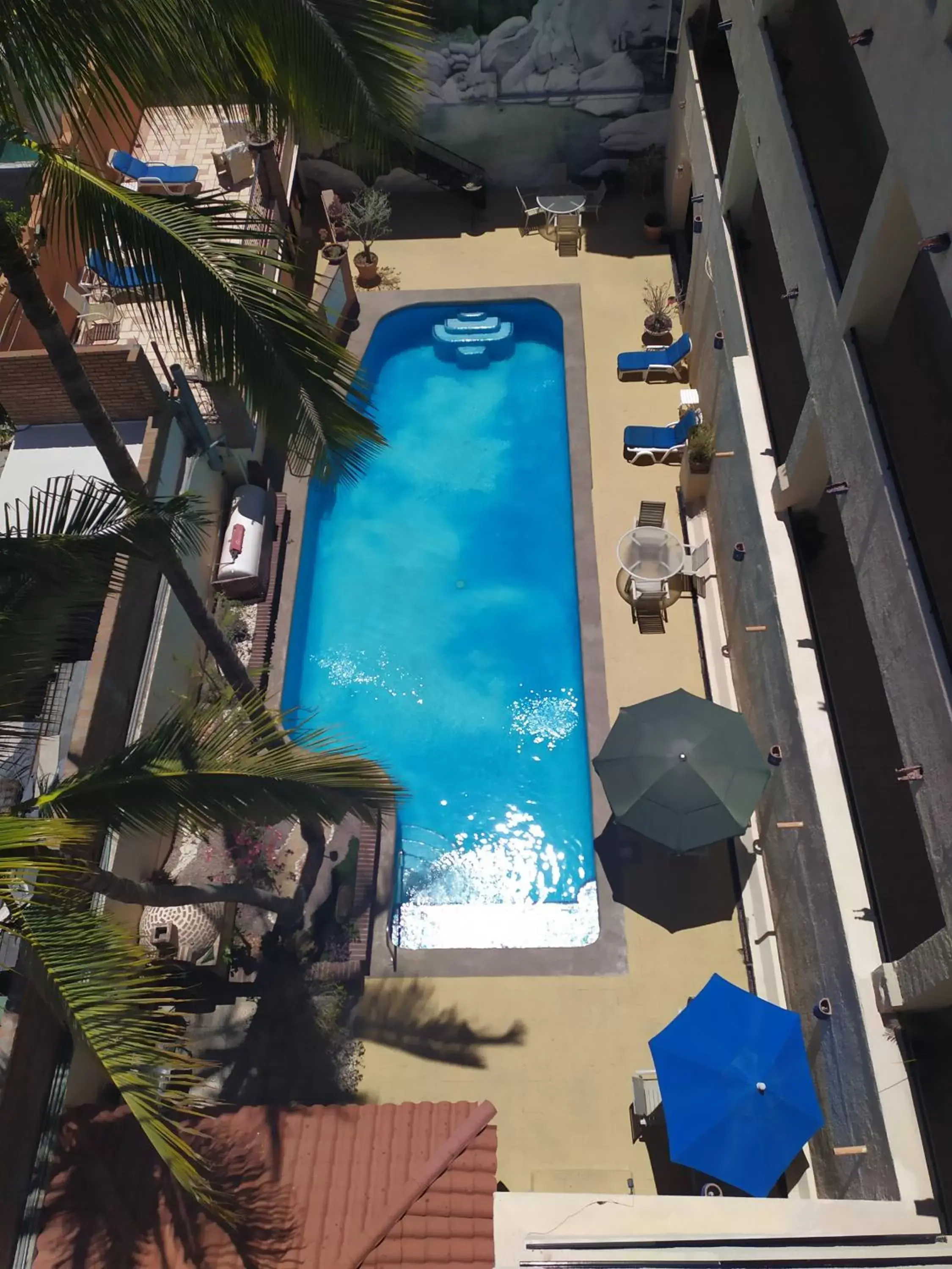 Bird's eye view, Pool View in Las Gaviotas Condo-Hotel La Paz BCS