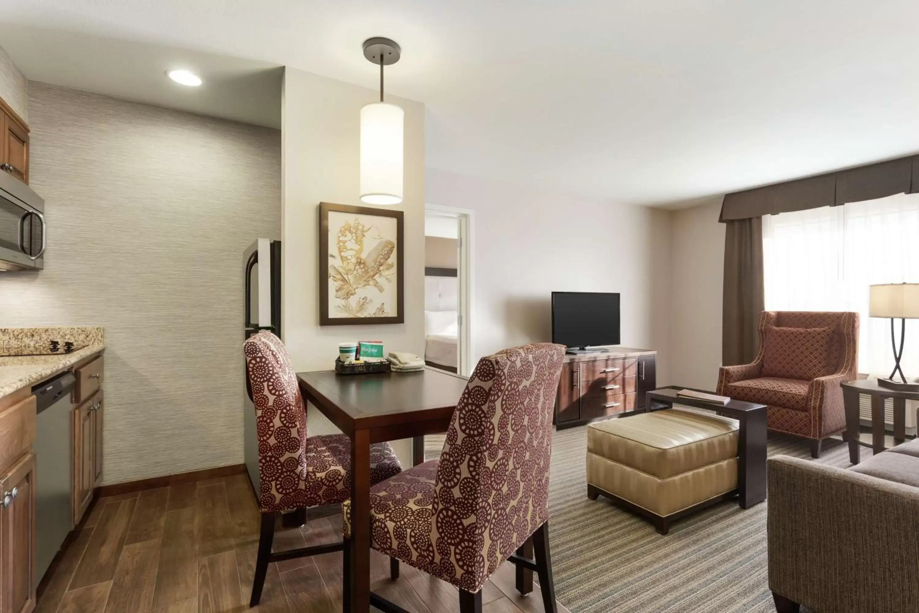 Living room, Seating Area in Homewood Suites by Hilton Fargo