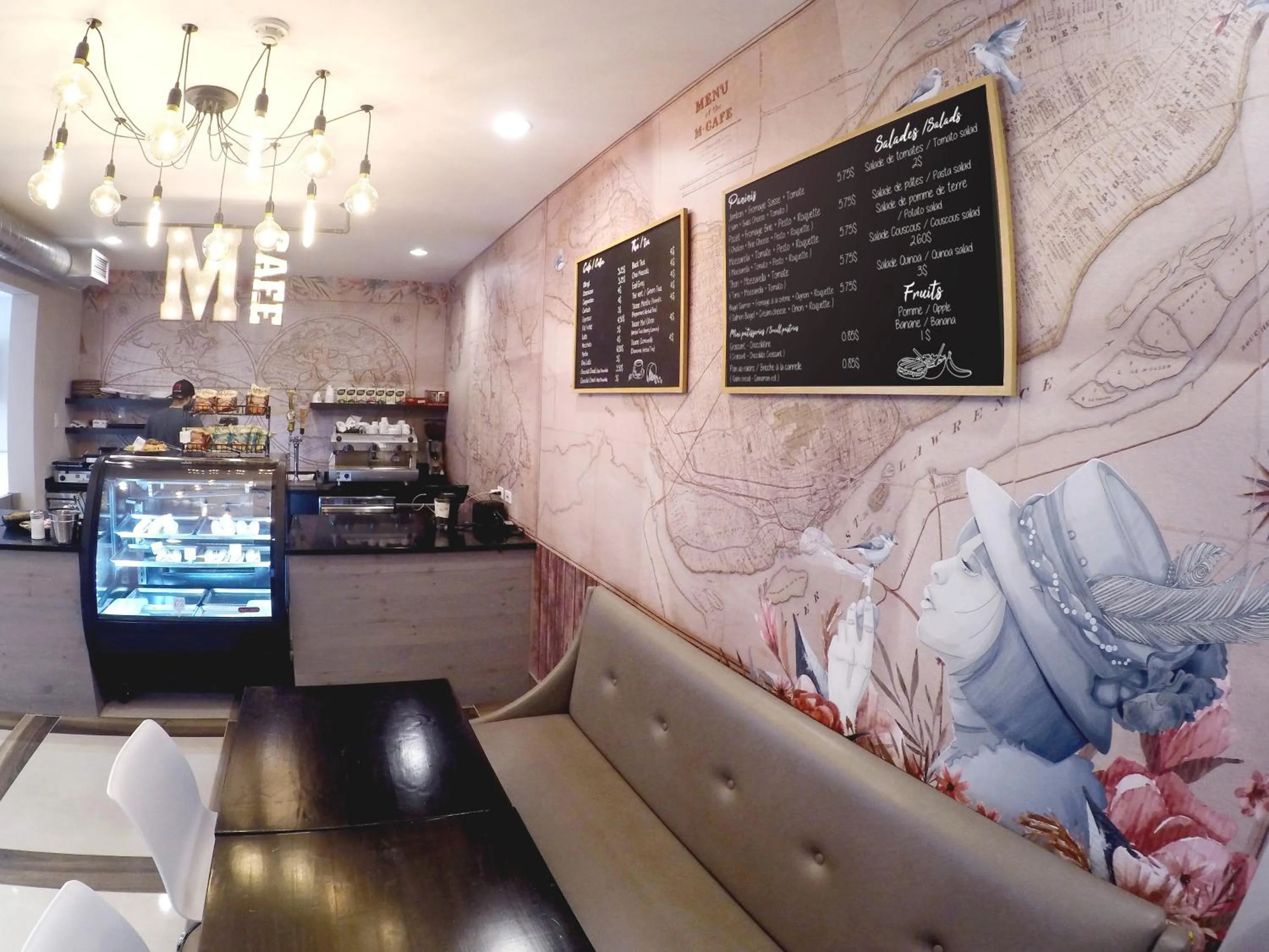 Restaurant/places to eat in M Montreal Hostel