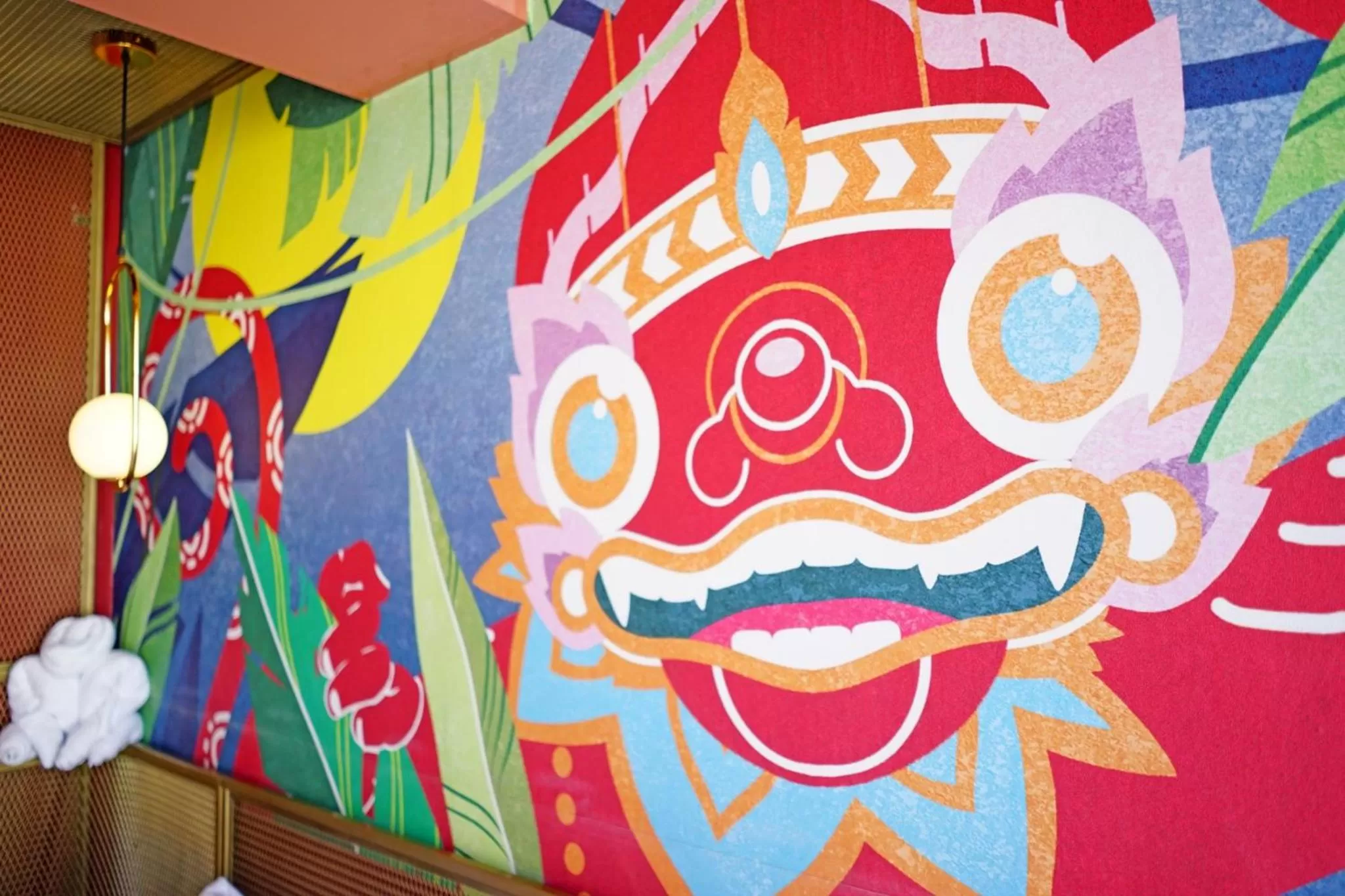 Decorative detail in 4 Monkeys Hotel