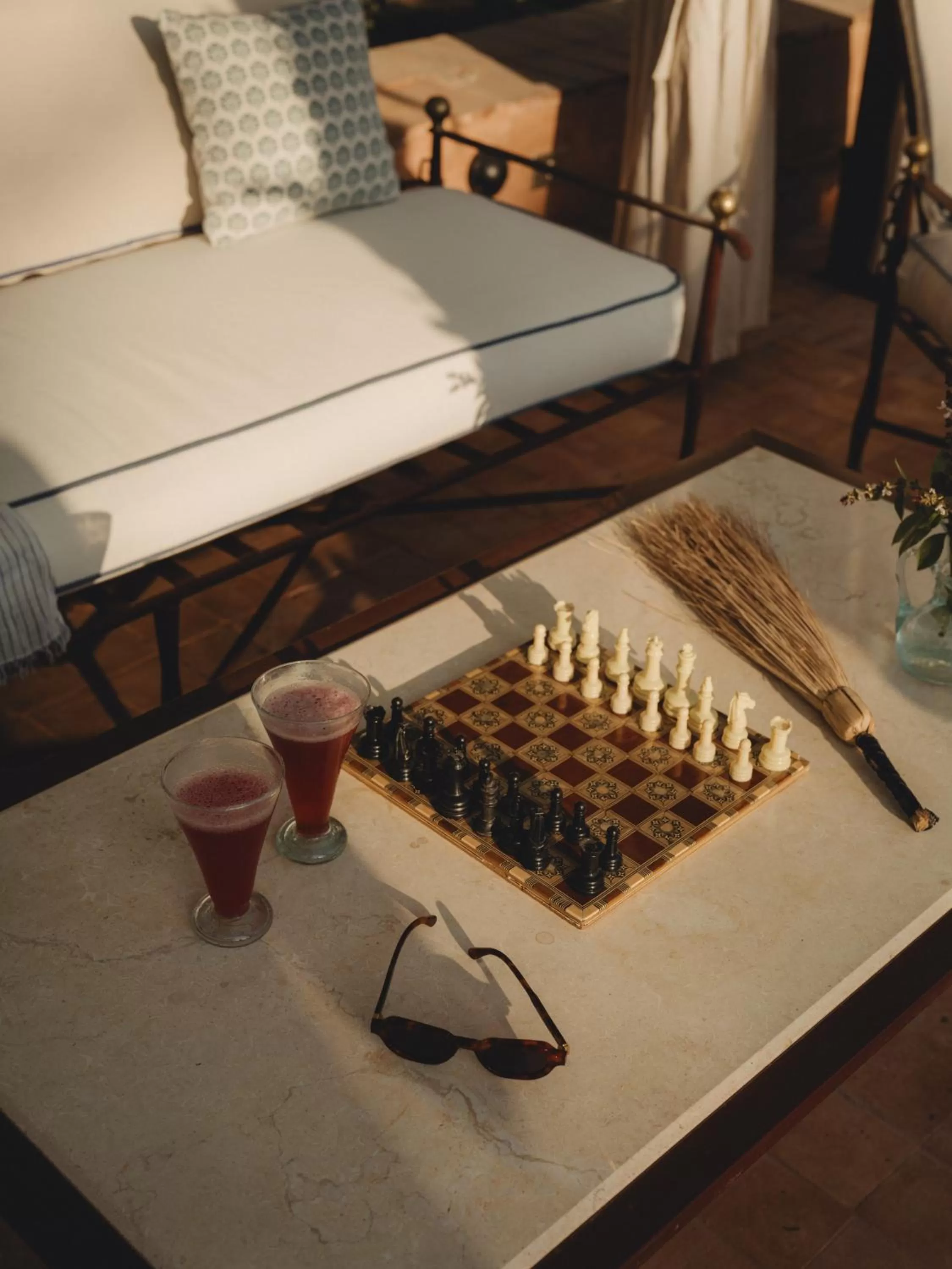 Food and drinks in Al Moudira Hotel