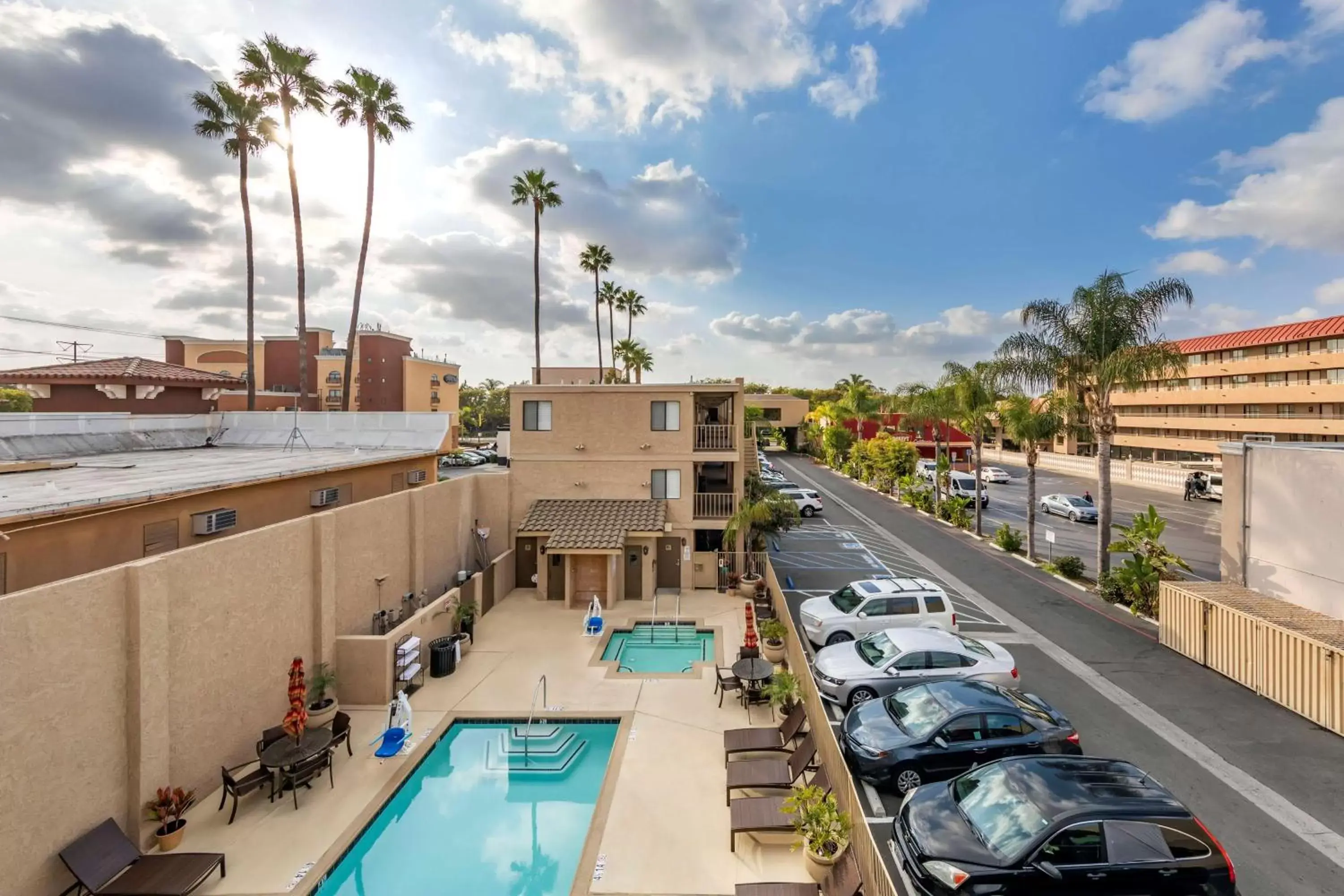 Pool View in Best Western Plus Anaheim Inn