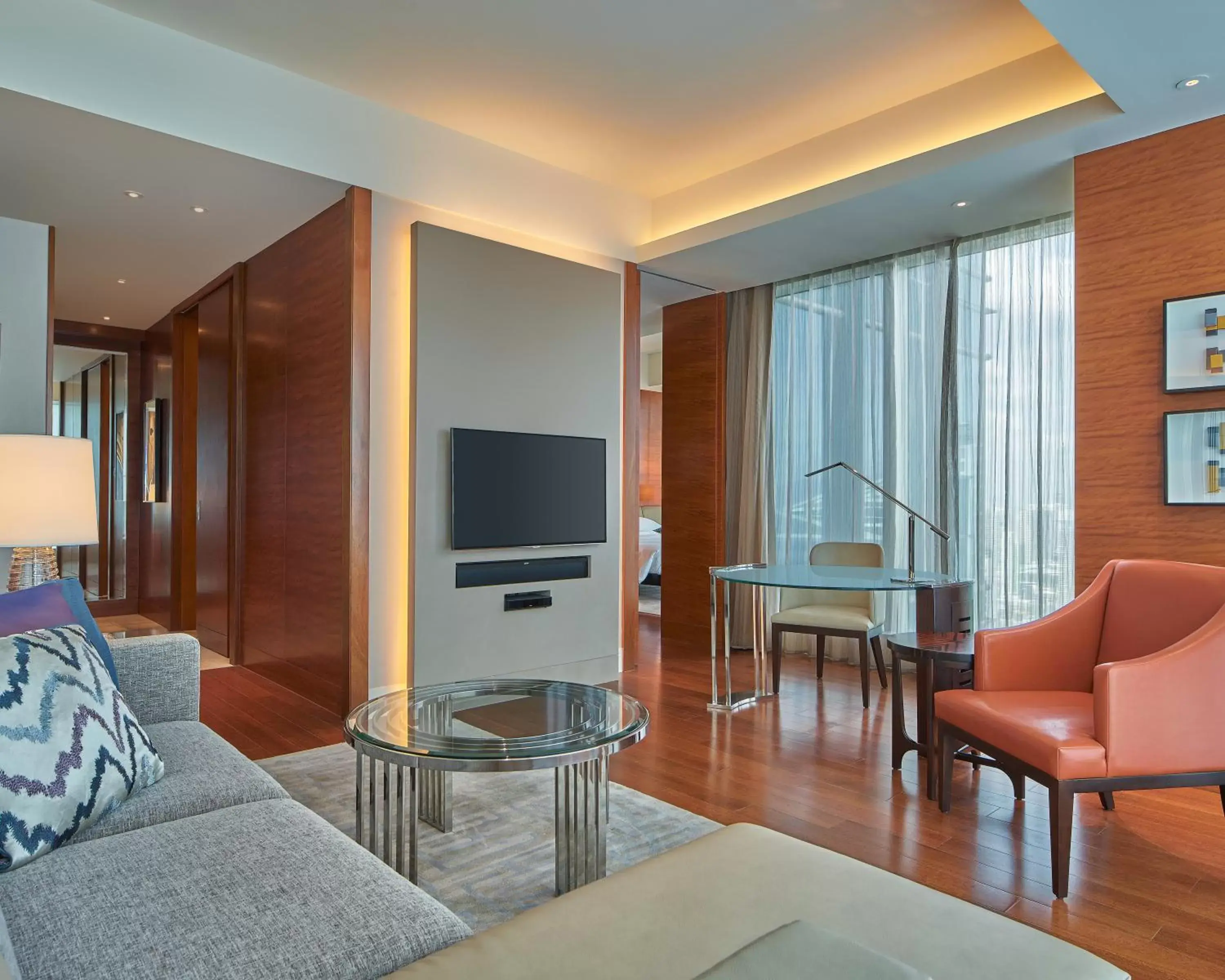 Living room, TV/Entertainment Center in Grand Hyatt Manila