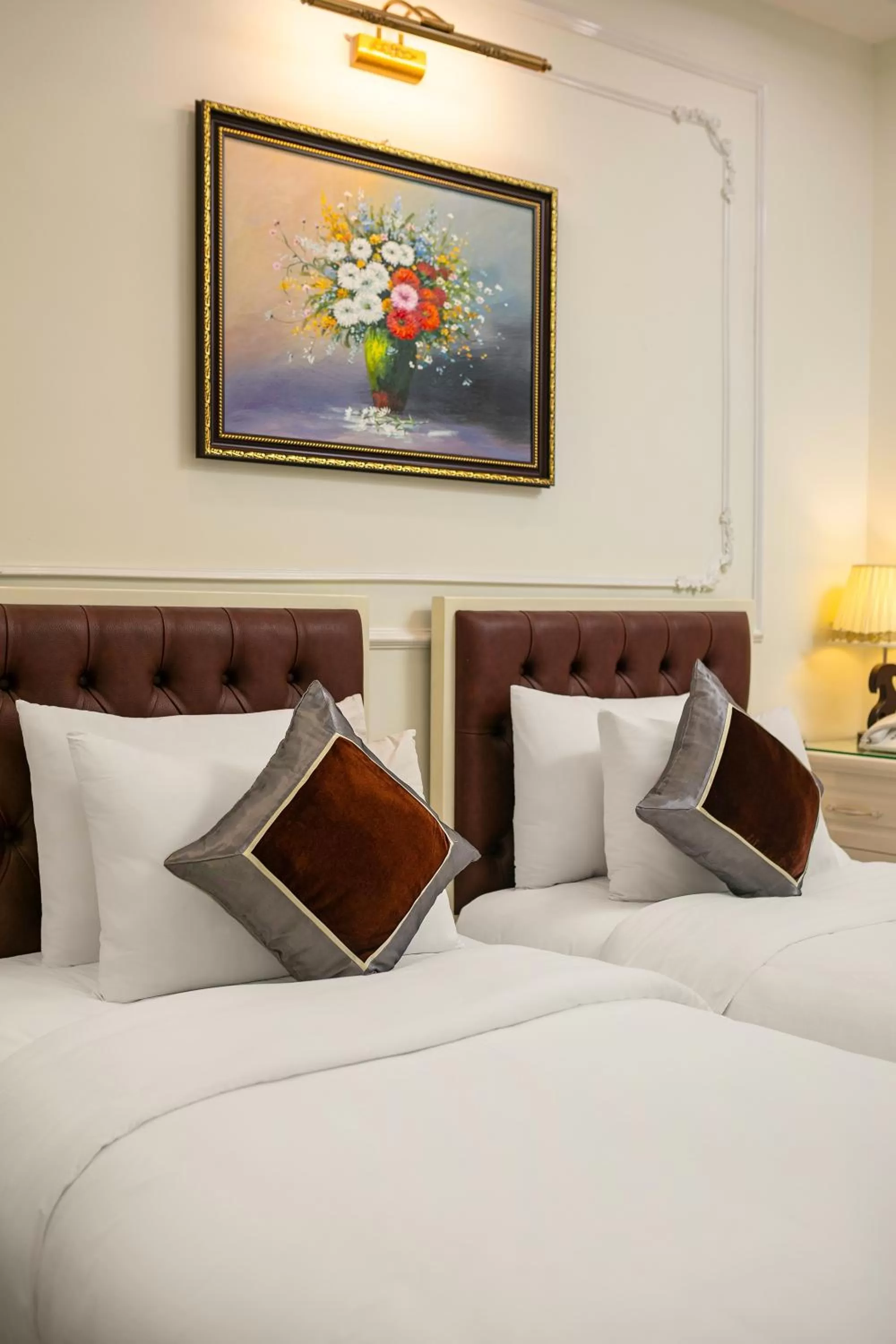 Bed in TrangTrang Classy Hotel