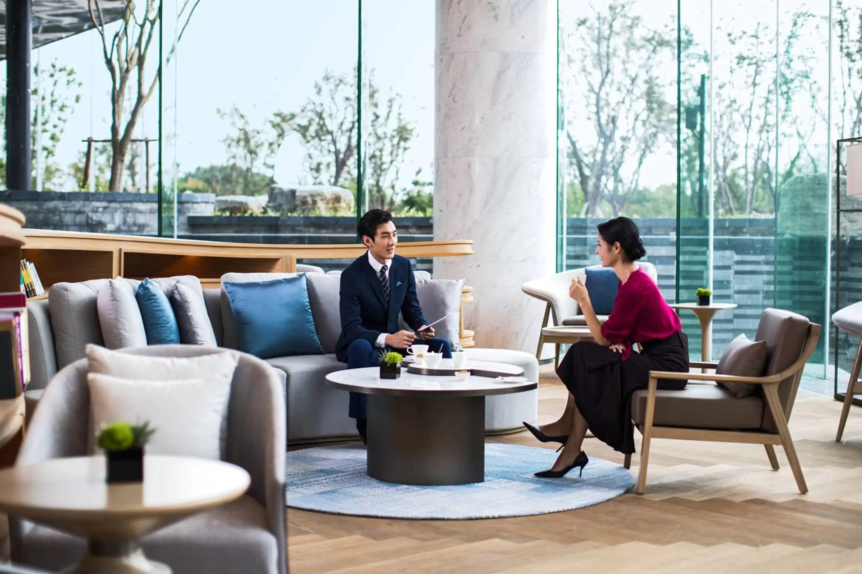 Lobby or reception in Suzhou Marriott Hotel Taihu Lake