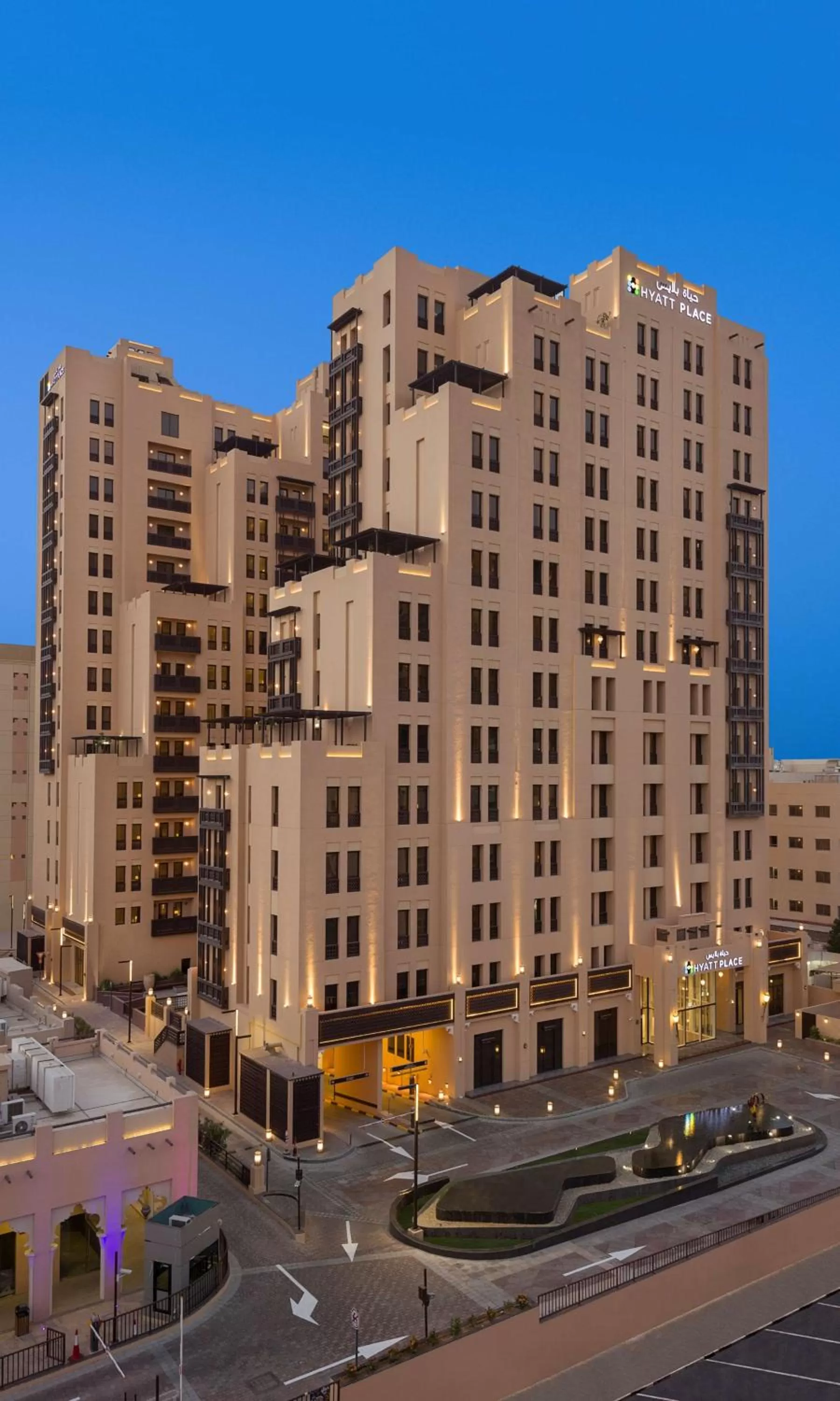 Property building in Hyatt Place Dubai Wasl District