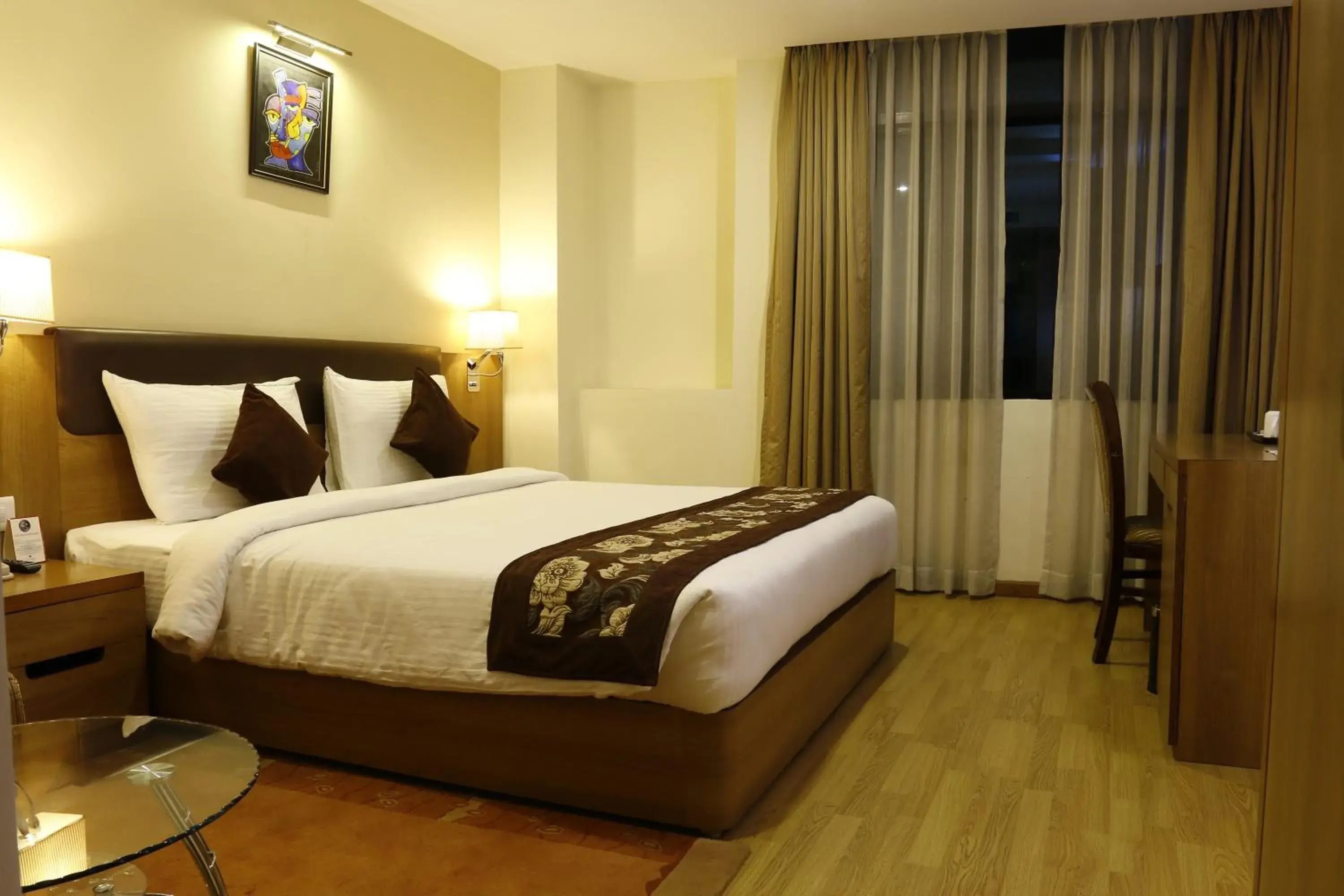 Bed in Hotel Mirage Kathmandu