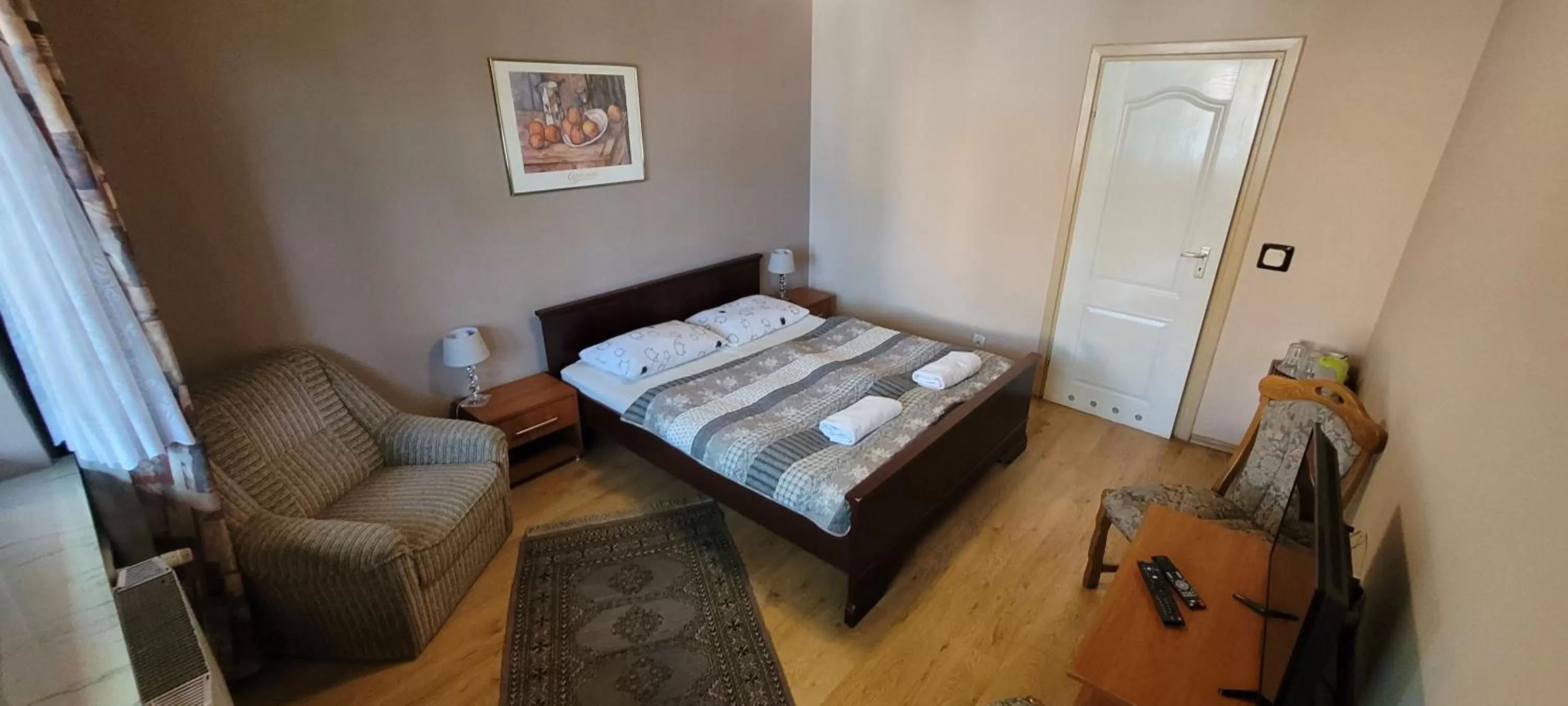 Bed in Dworek Pokoje Gościnne