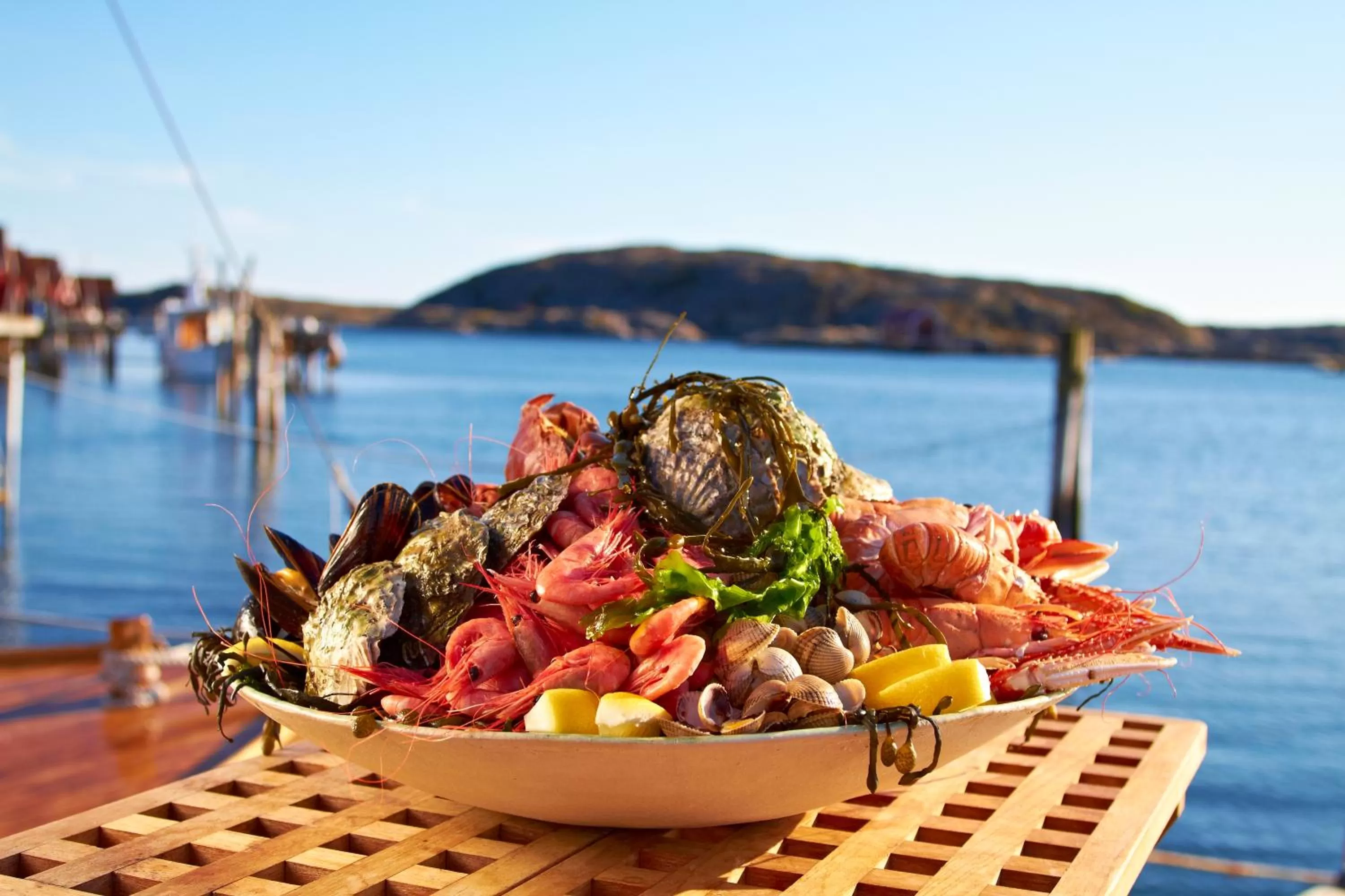 Food and drinks in Everts Sjöbods Bed & Breakfast