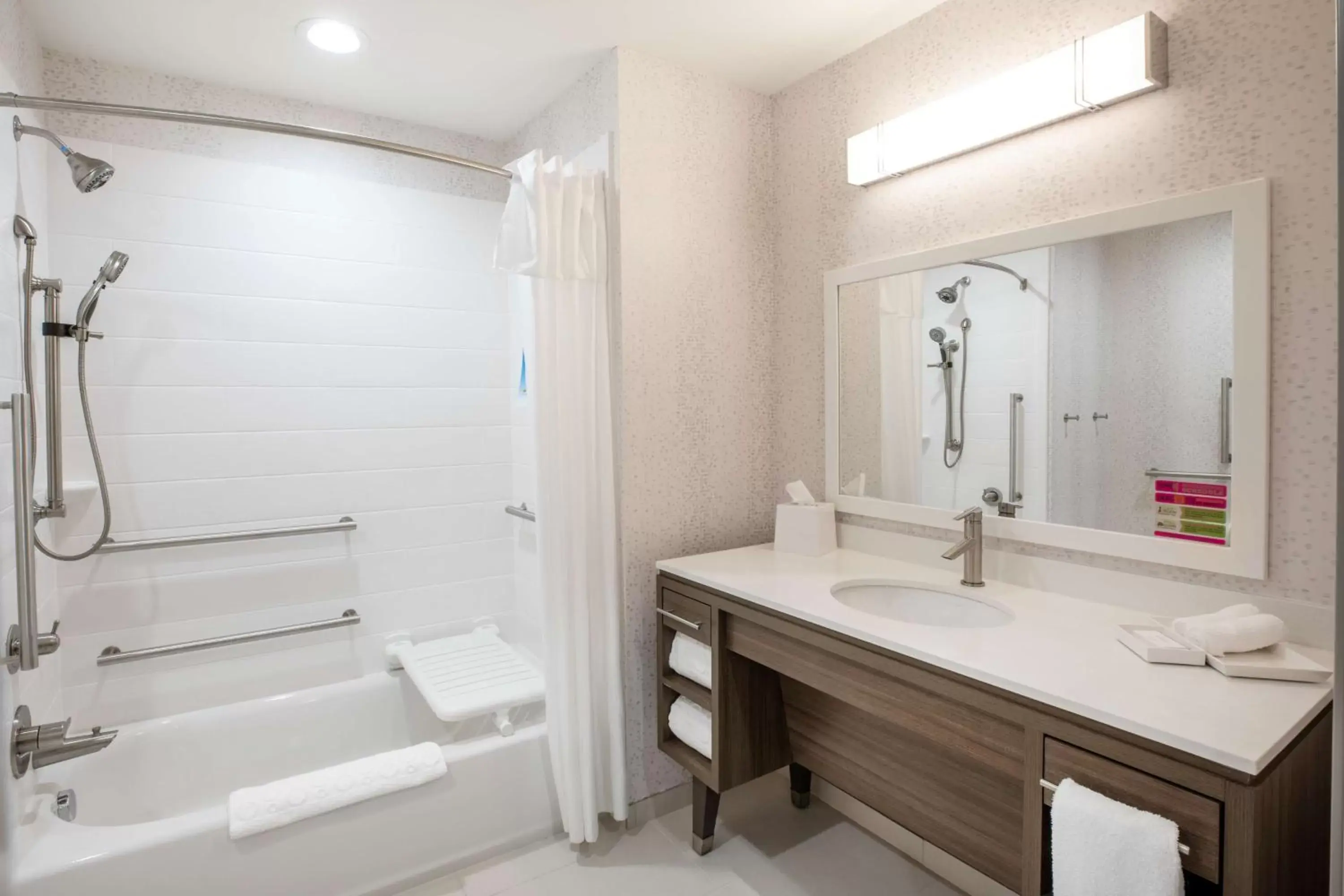 Bathroom in Home2 Suites by Hilton Houston Bush Intercontinental Airport Iah Beltway 8