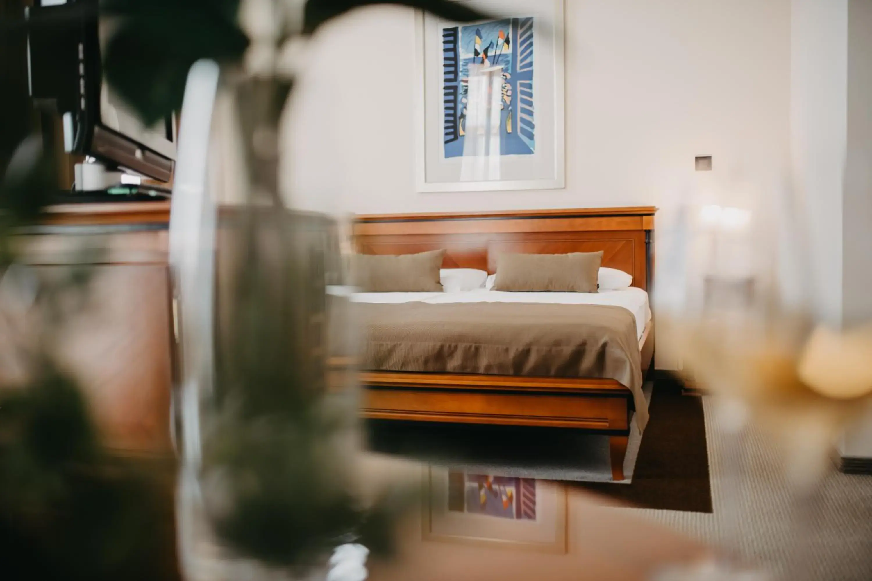 Bed in Hotel Villa Eugenia