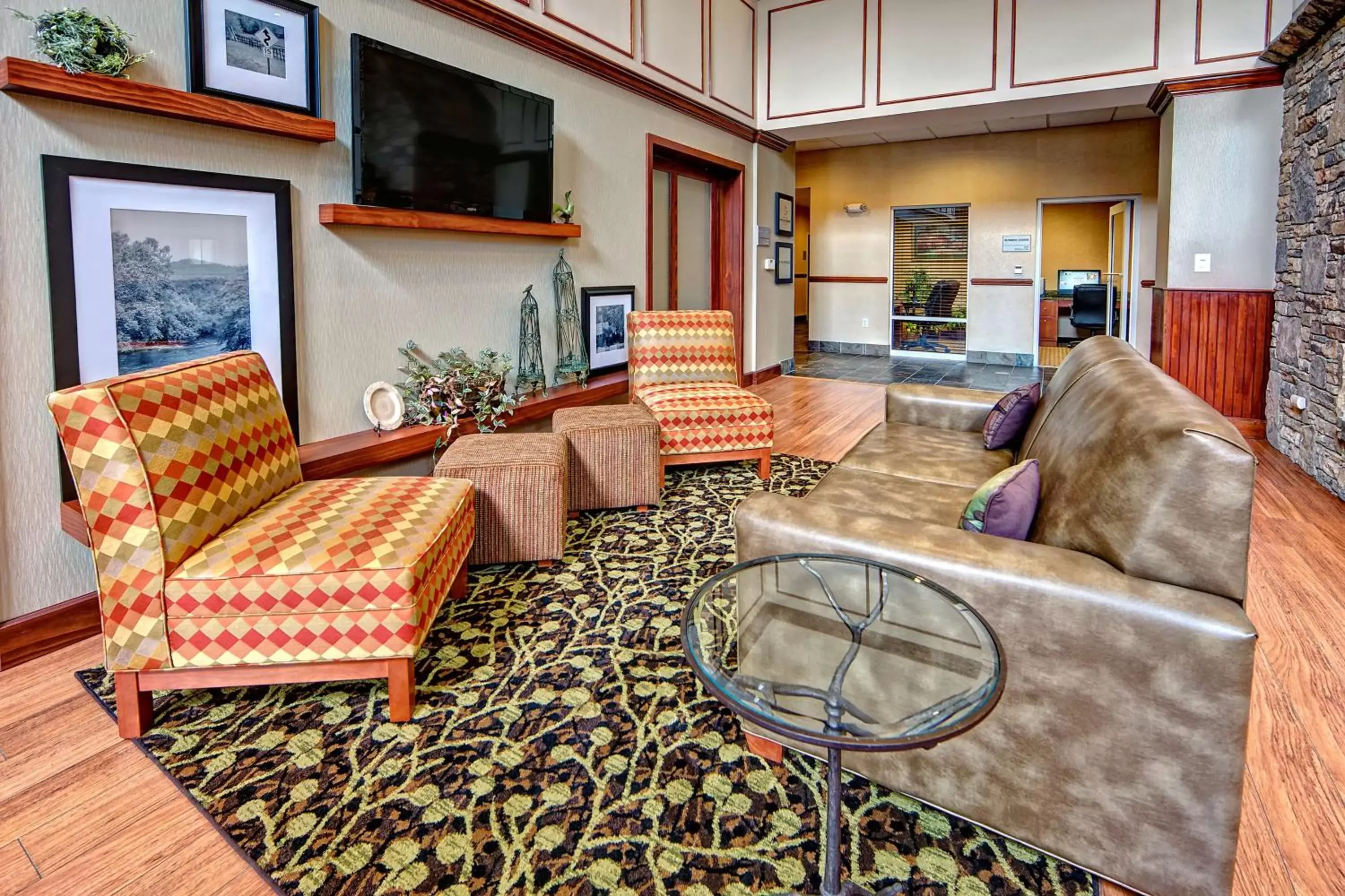 Lobby or reception, Seating Area in Hampton Inn & Suites Cashiers - Sapphire Valley