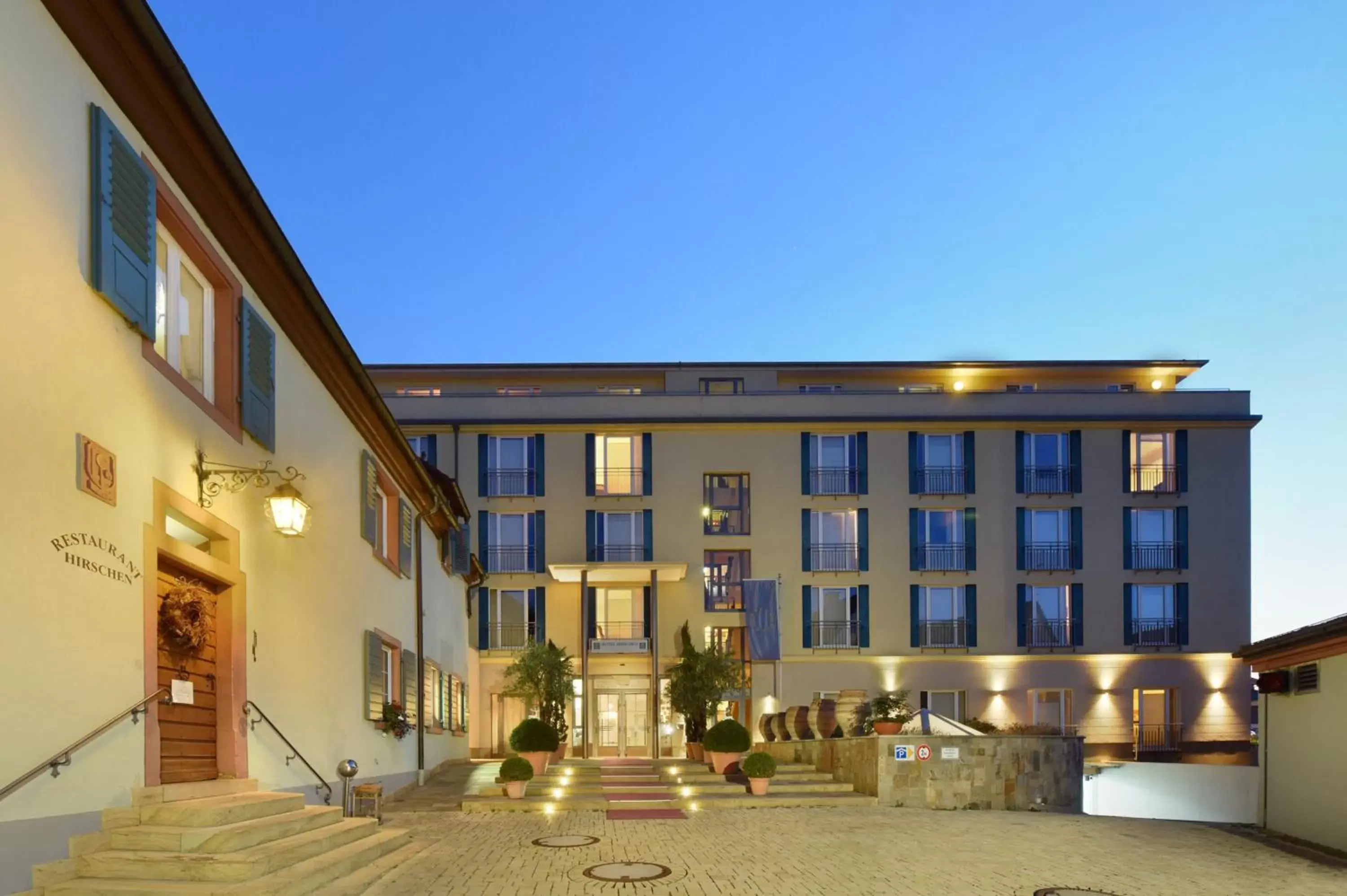 Facade/entrance, Property Building in Hotel Hirschen in Freiburg-Lehen