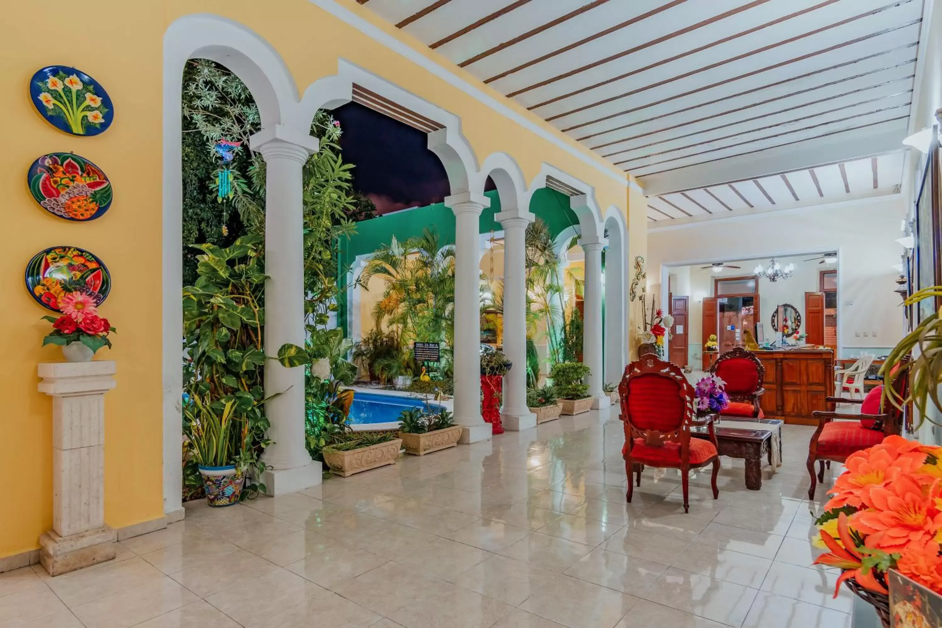 Living room in Hotel Santa María Mérida Living room in Hotel Santa María Mérida
