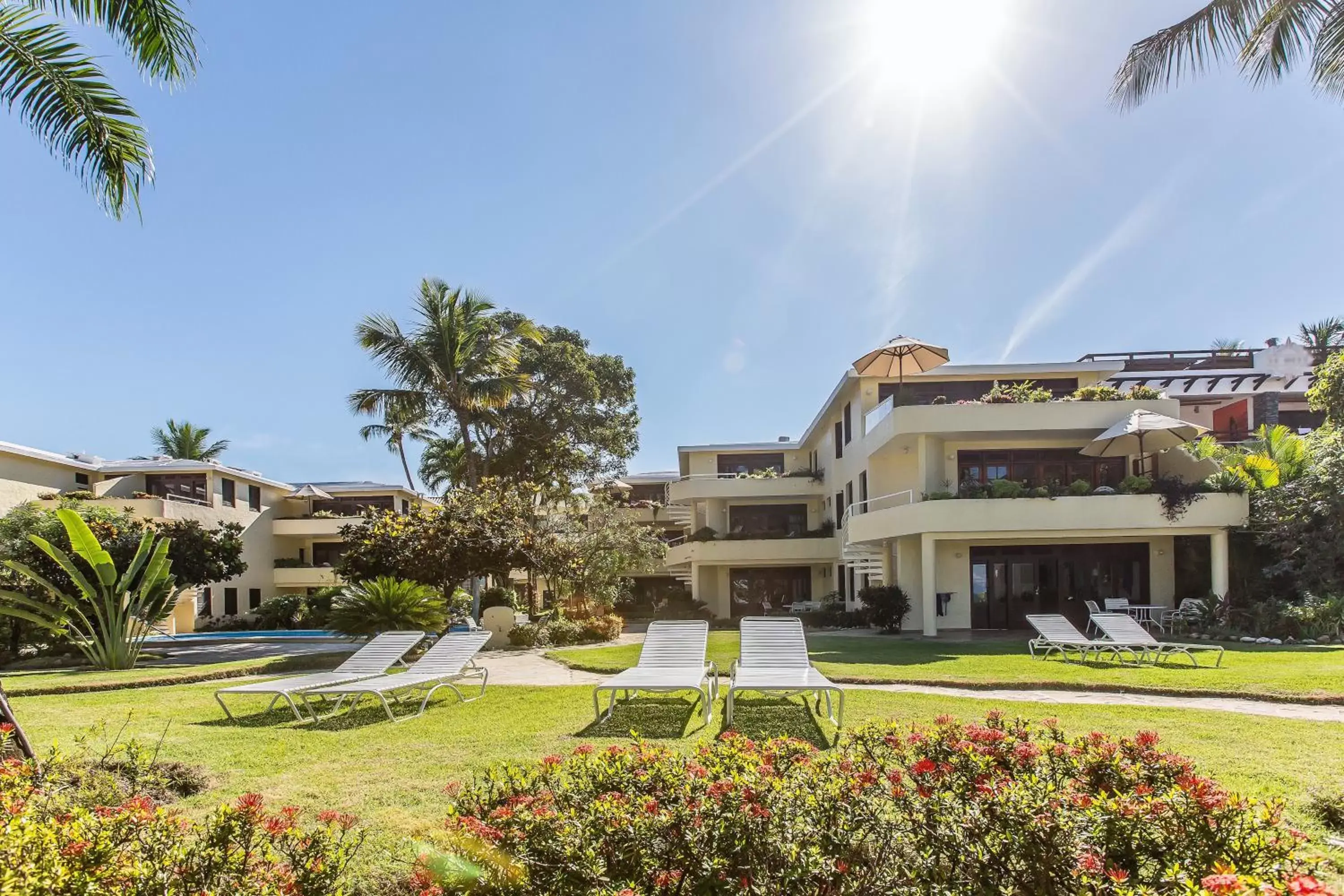 Garden view, Property Building in Cabarete Palm Beach Condos