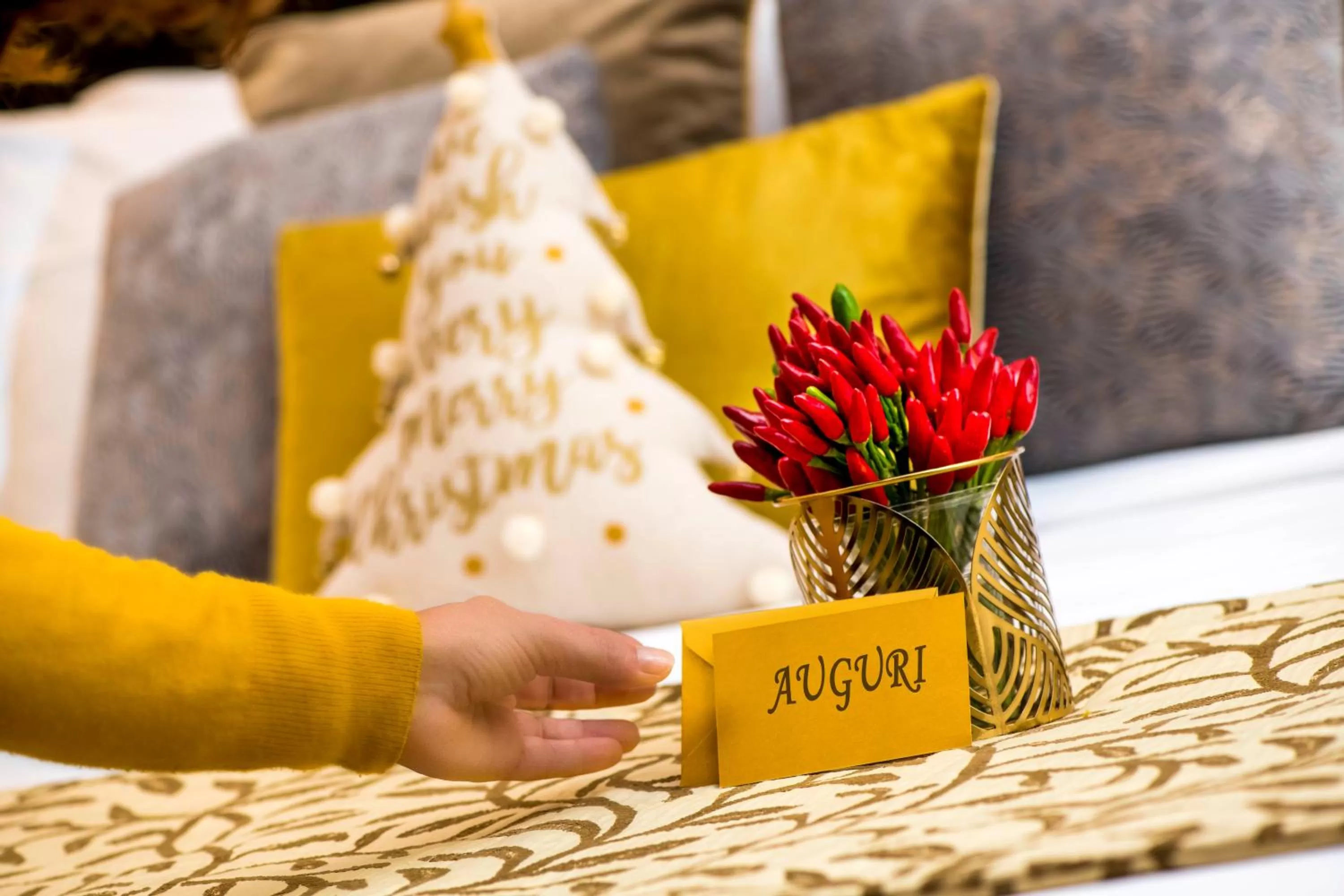 Bed in Yes Hotel Boutique Rome