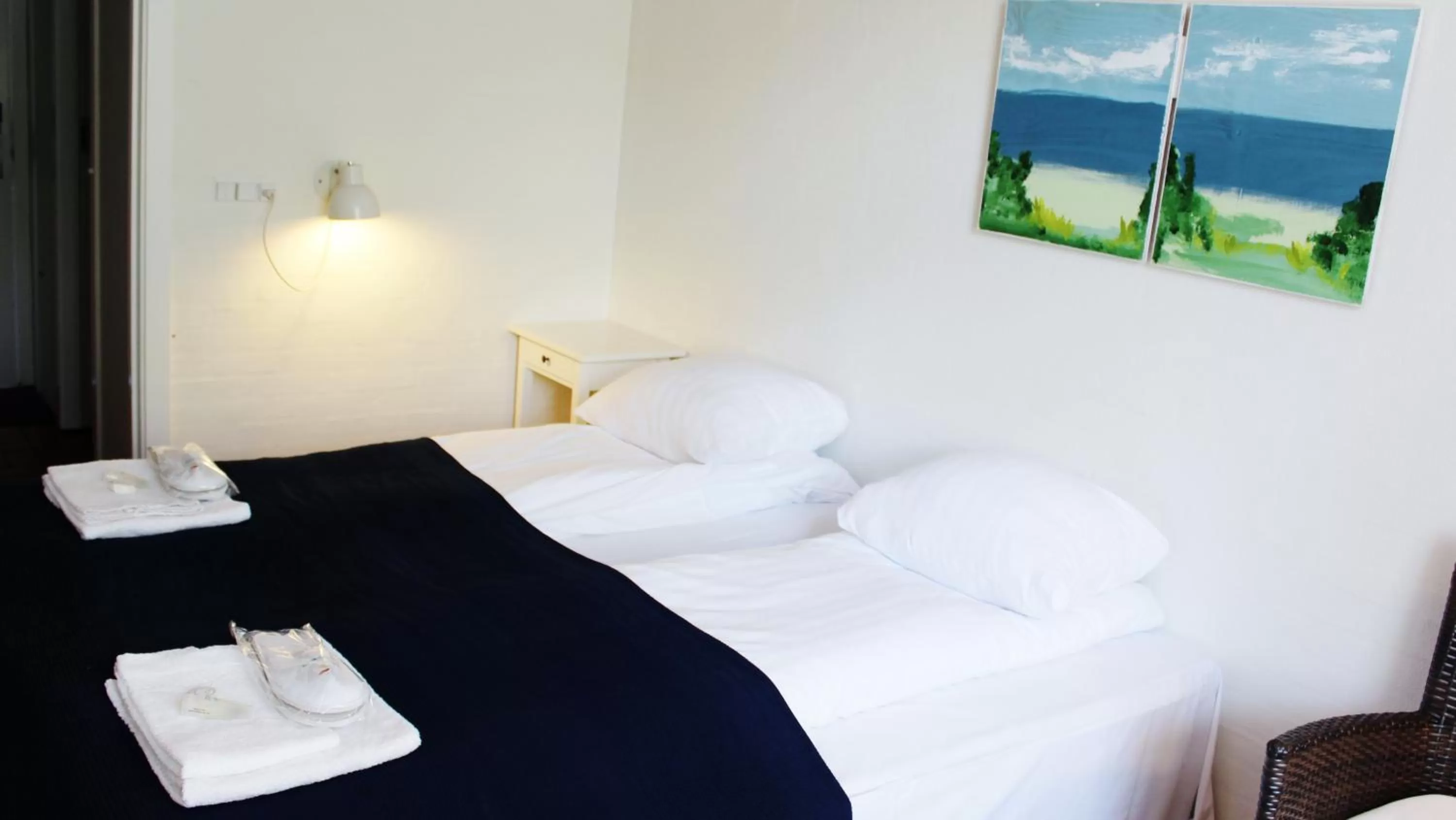 Bedroom, Bed in Kysthusene Gilleleje