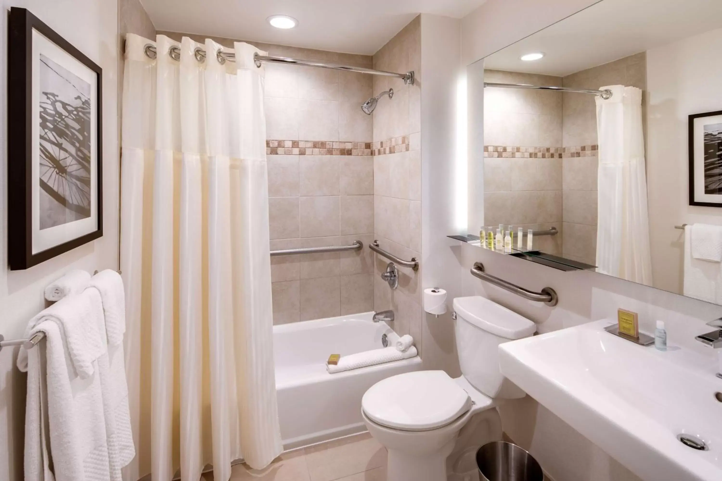 Bathroom in DoubleTree by Hilton Hotel & Suites Jersey City