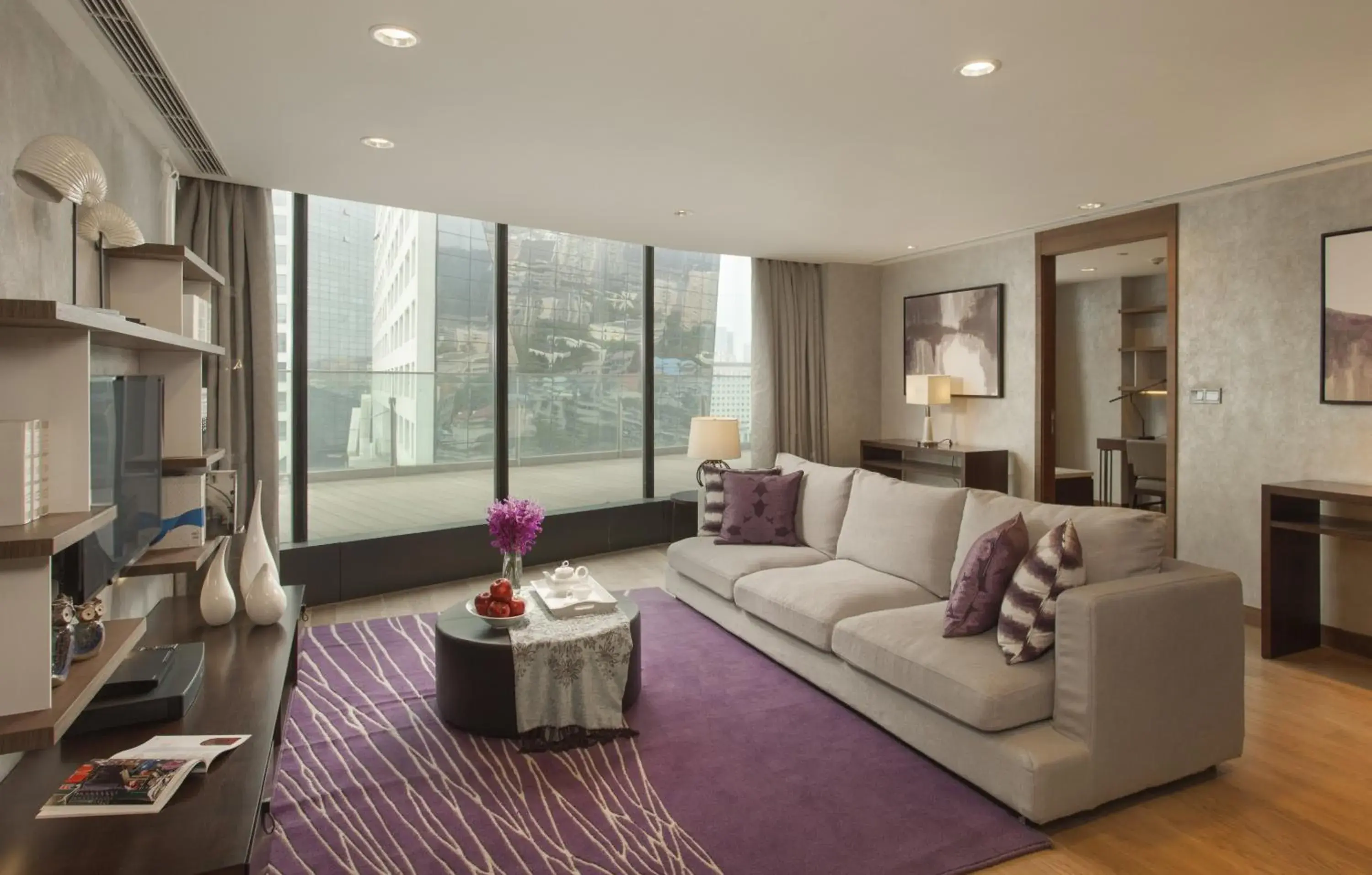 Living room, Seating Area in Ascott Raffles City Chengdu Serviced Apartments