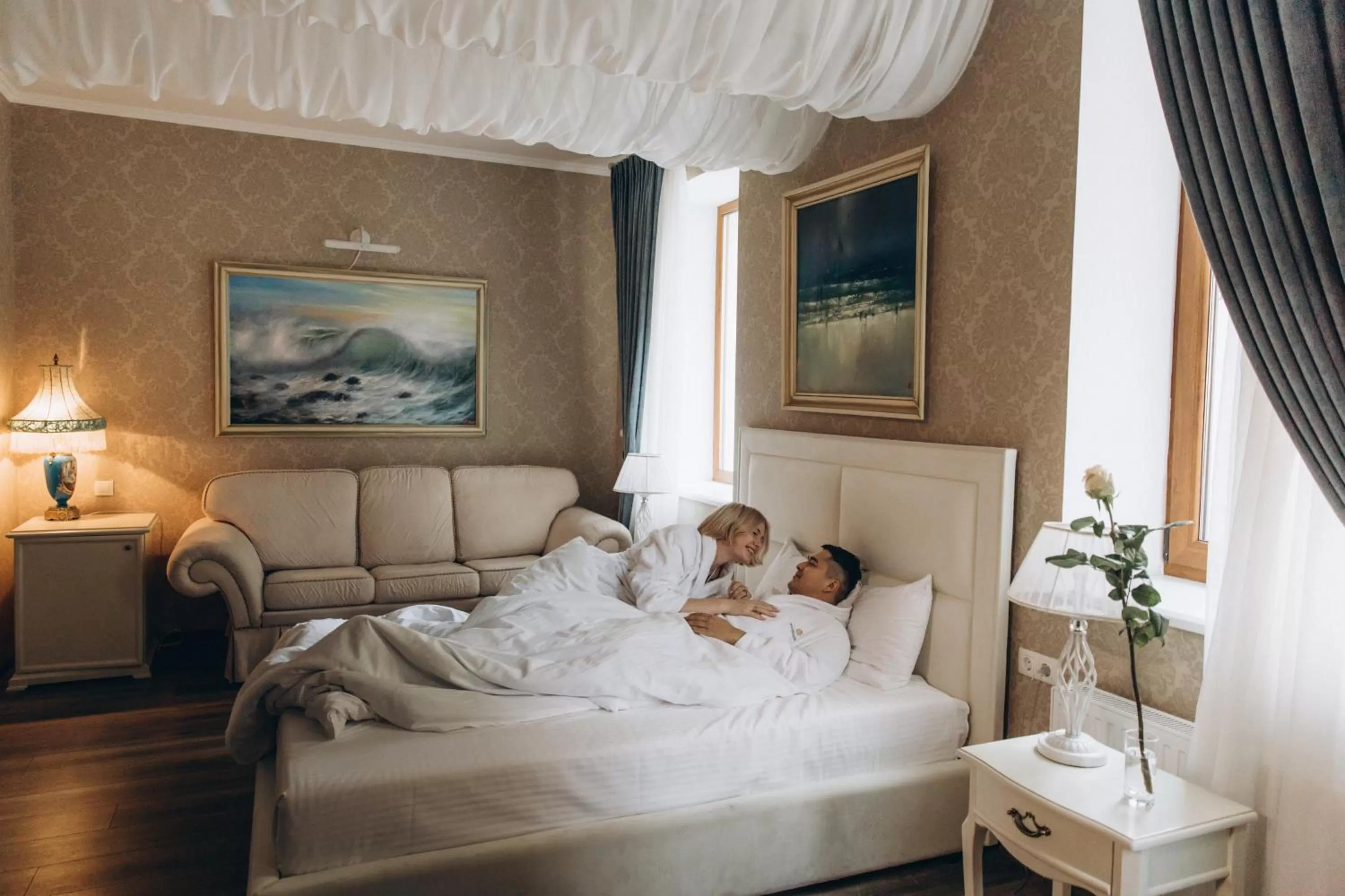 Bed in Hotel "Mandarin Clubhouse"