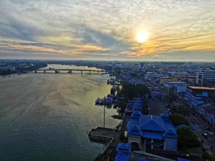 River view, Bird's-eye View in Muar Traders Hotel