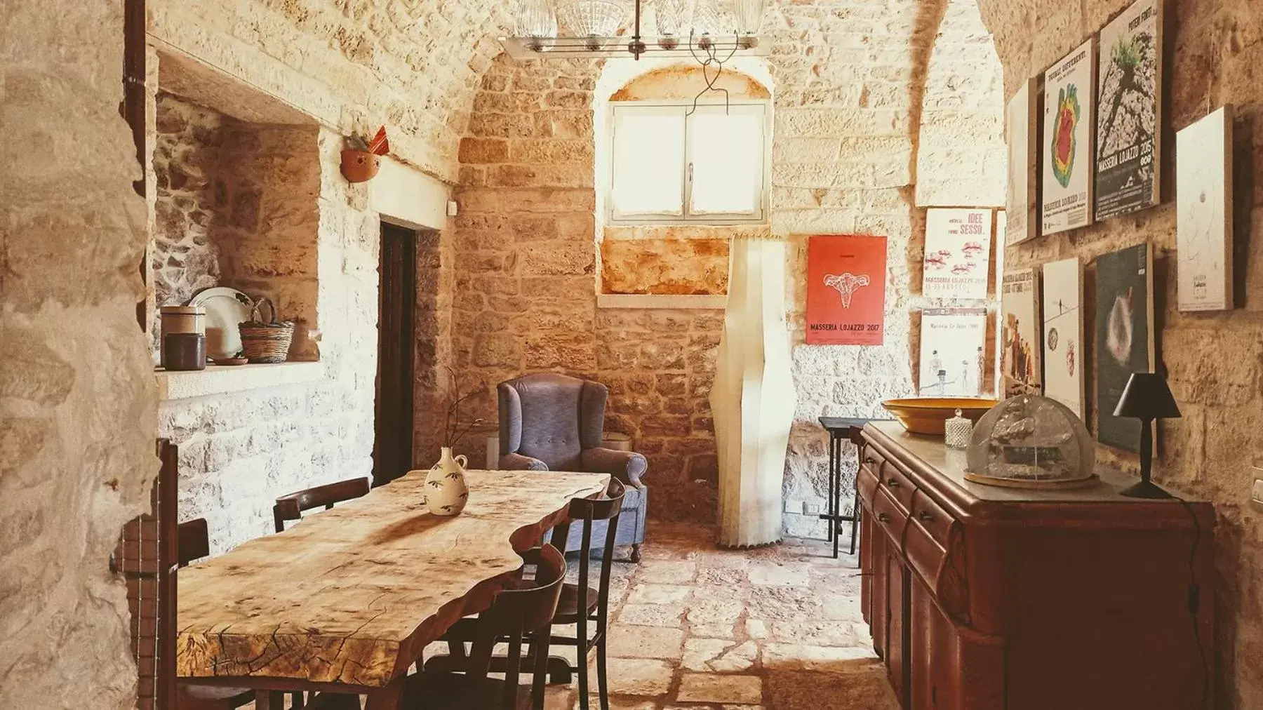 Living room, Dining Area in Masseria LoJazzo