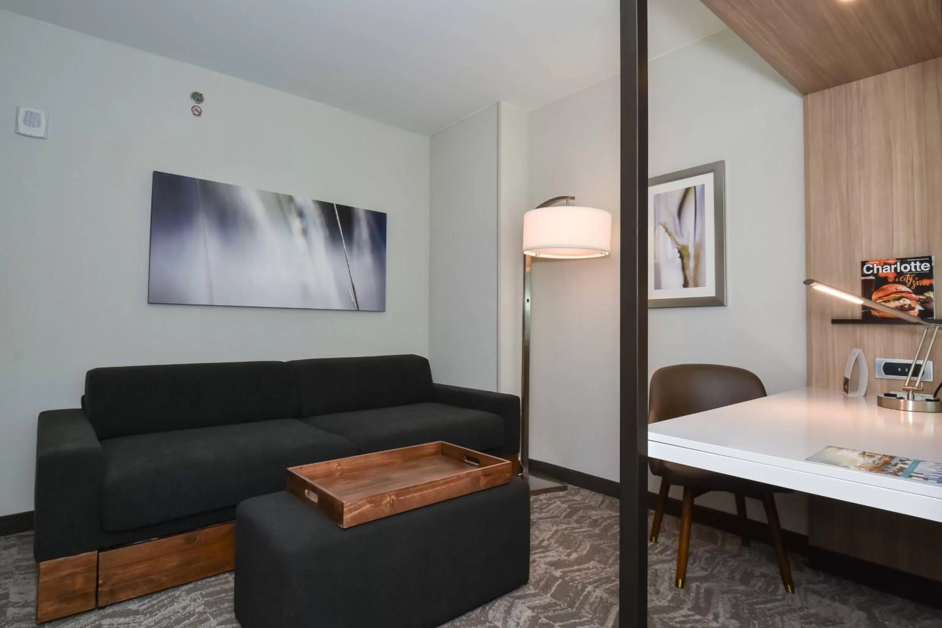 Living room in SpringHill Suites by Marriott Charlotte City Center