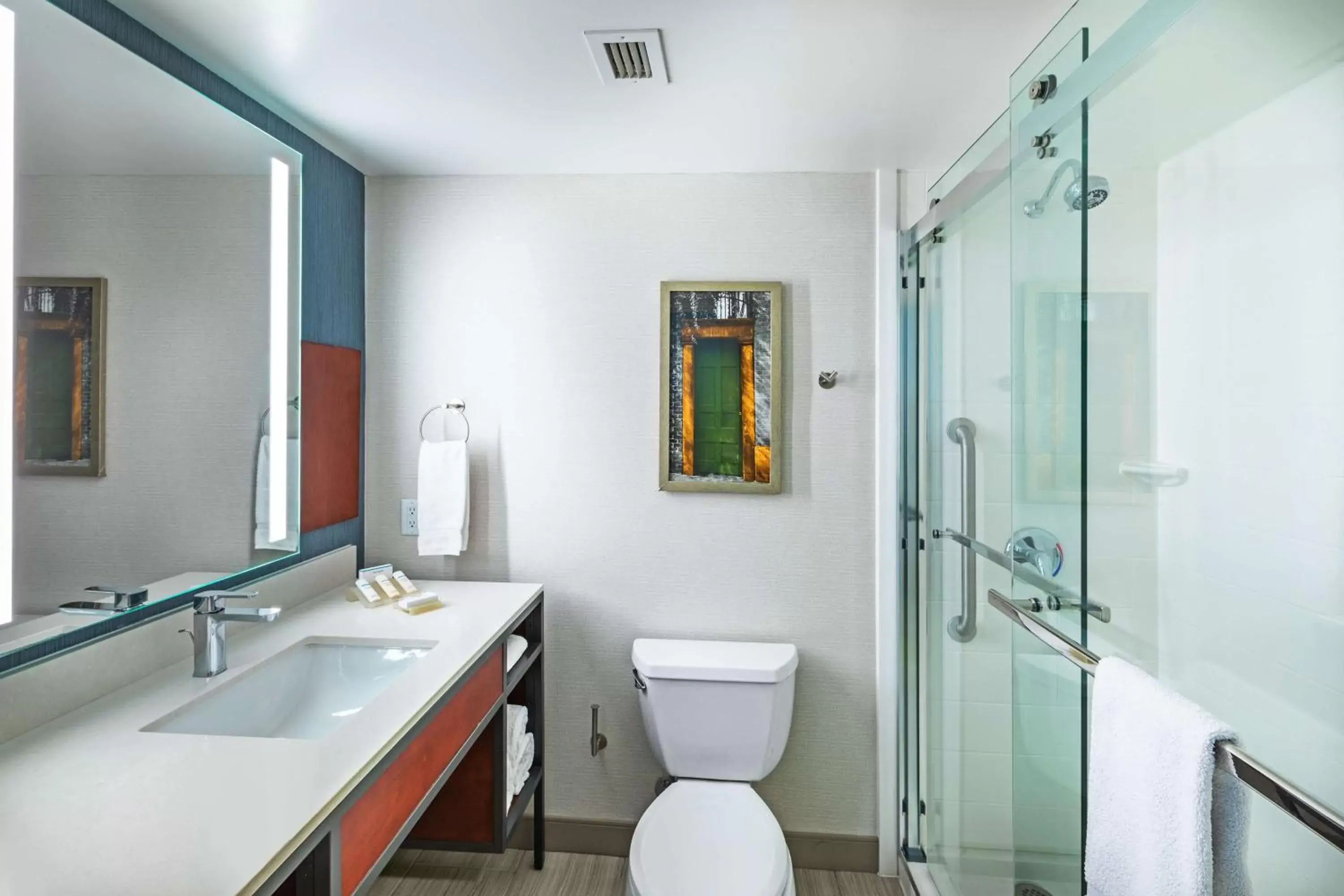 Bathroom in Hilton Garden Inn Houston/Sugar Land Bathroom in Hilton Garden Inn Houston/Sugar Land