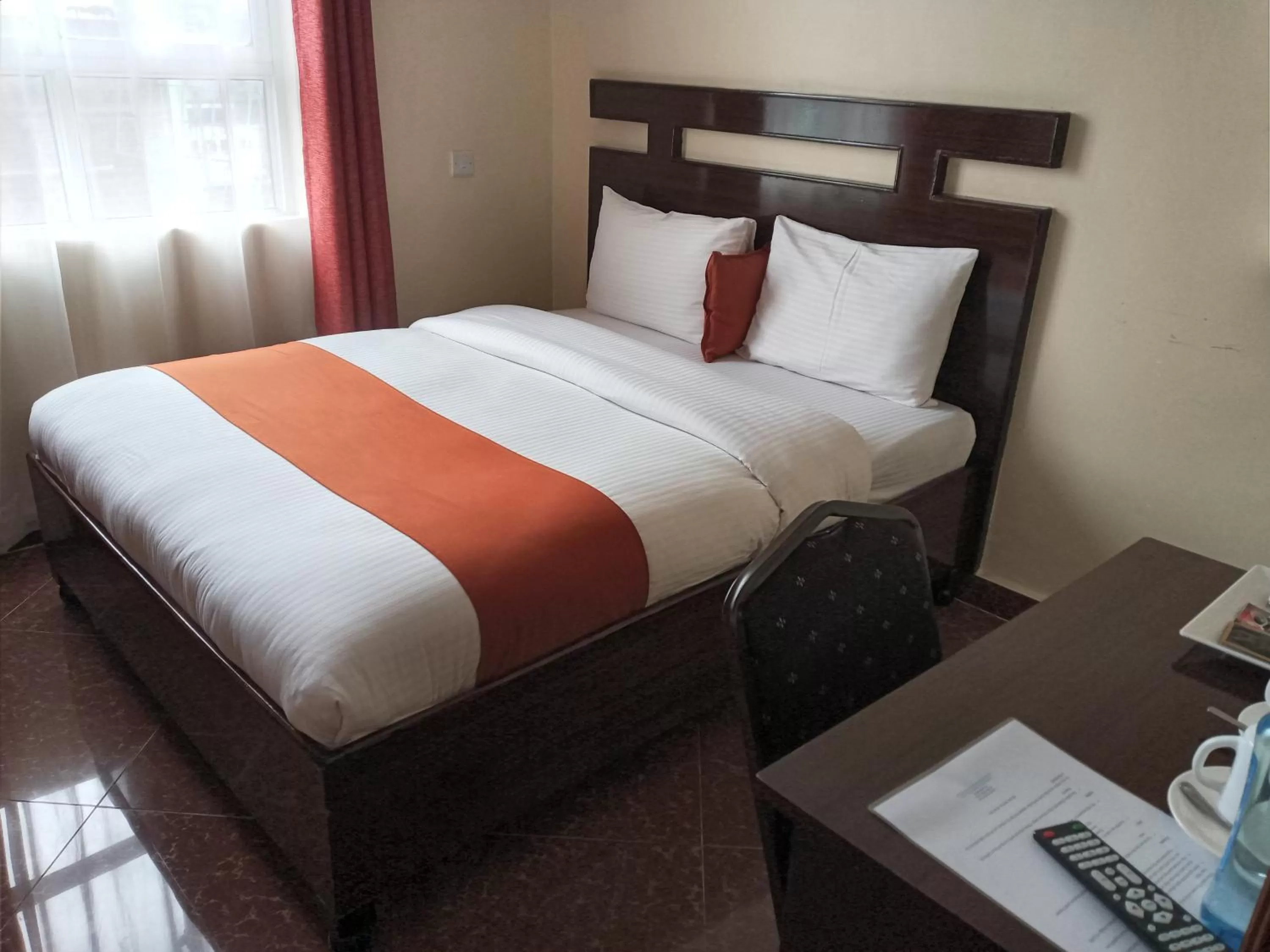 Bed in Claire de Lune Moonlight Hotel